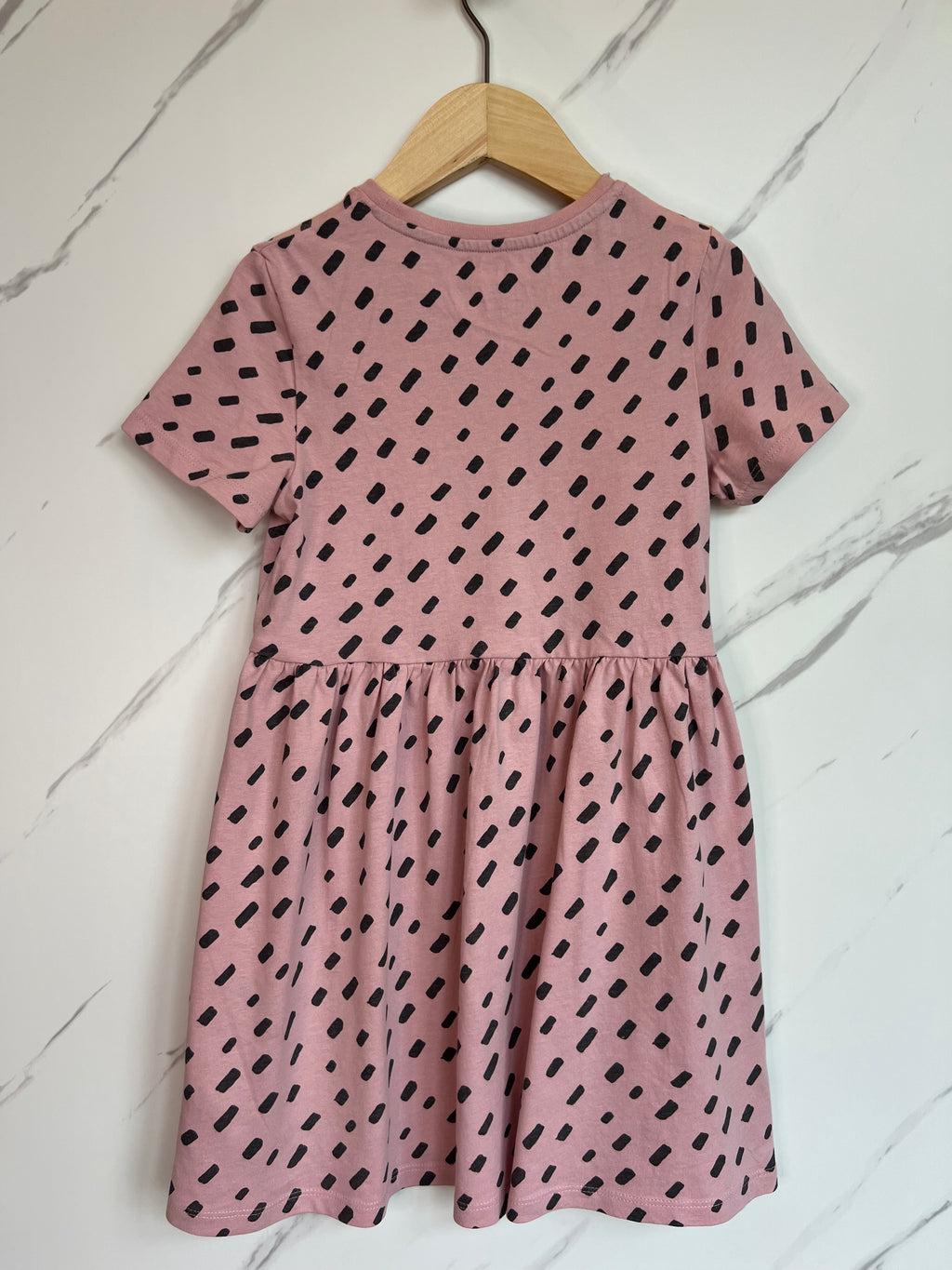 M&S Pink Jersey Dress Age 6-7 Years