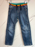 Frugi Jeans With Rainbow Band Age 4-5 Years