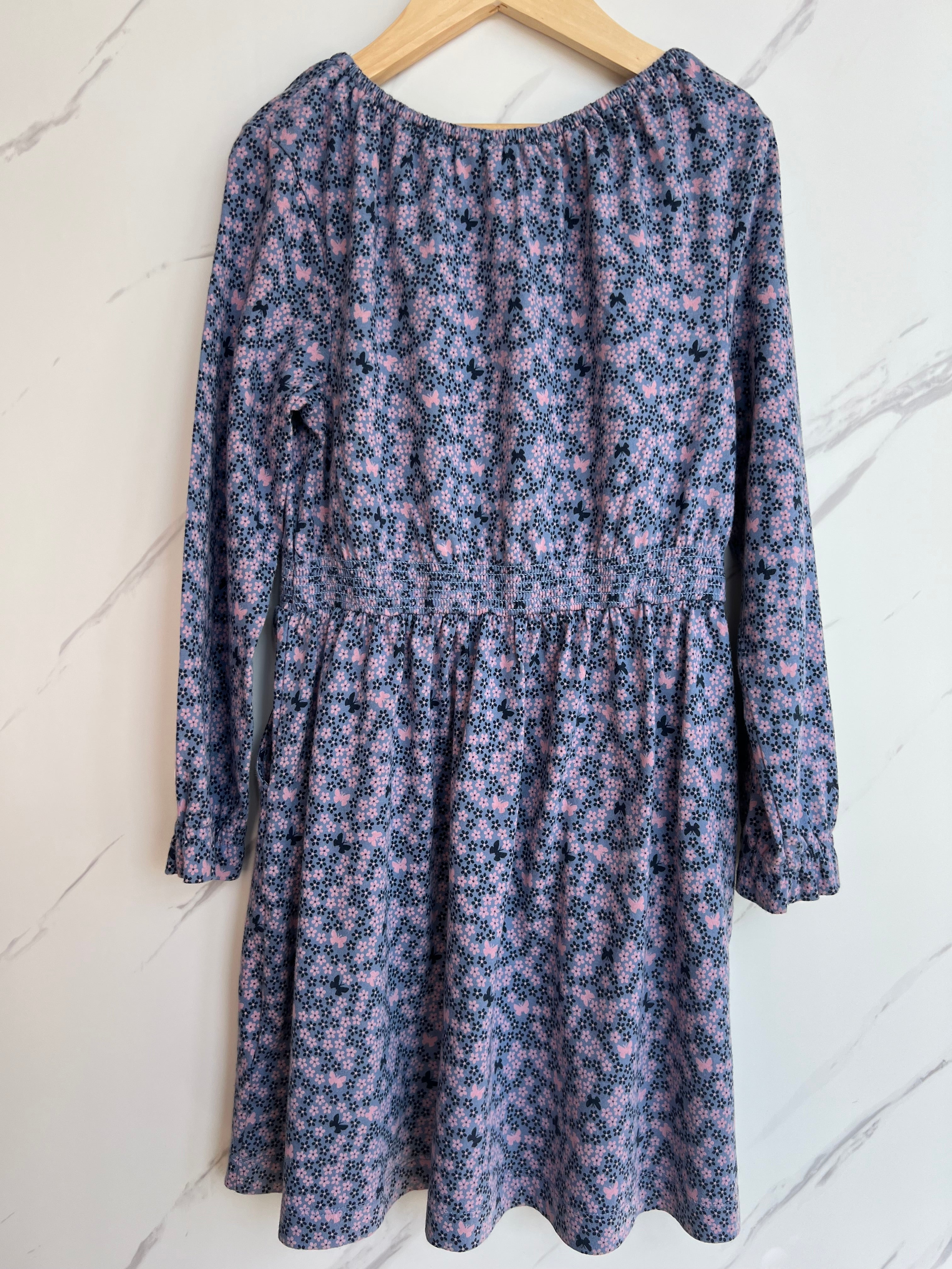 Fatface Purple Floral Dress Age 7-8 Years