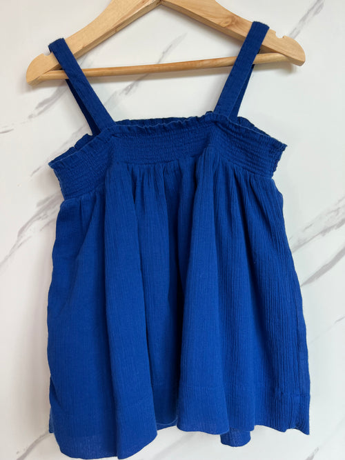 Boden Blue Strappy Vest Top Age 4-5 Years