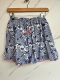 Fatface Navy & White Tropical Print Skirt Age 8-9 Years