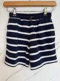 Joules Navy & White Striped Shorts Age 8 Years