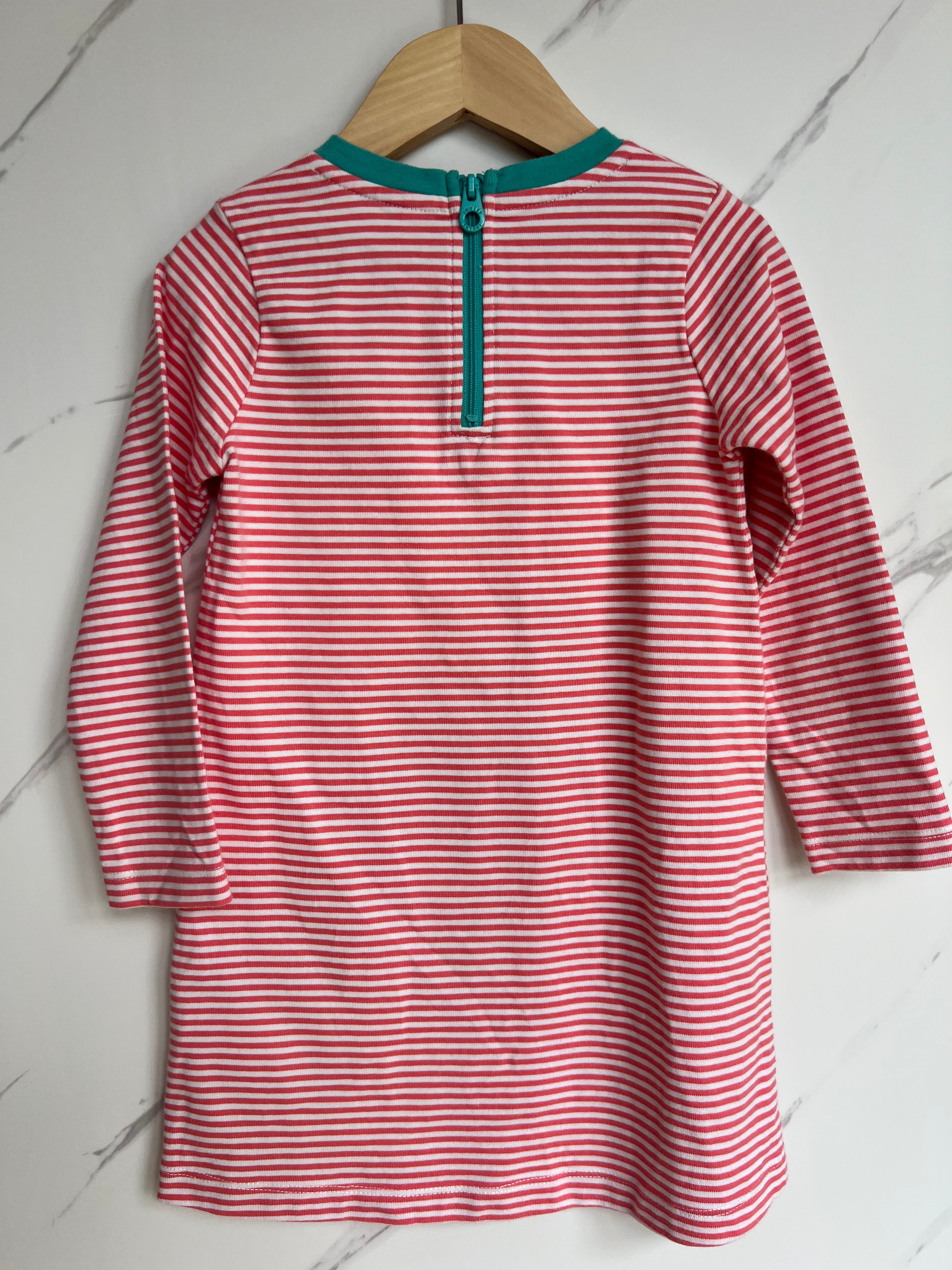 Joules Red Striped Horse Show Dress Age 4 Years