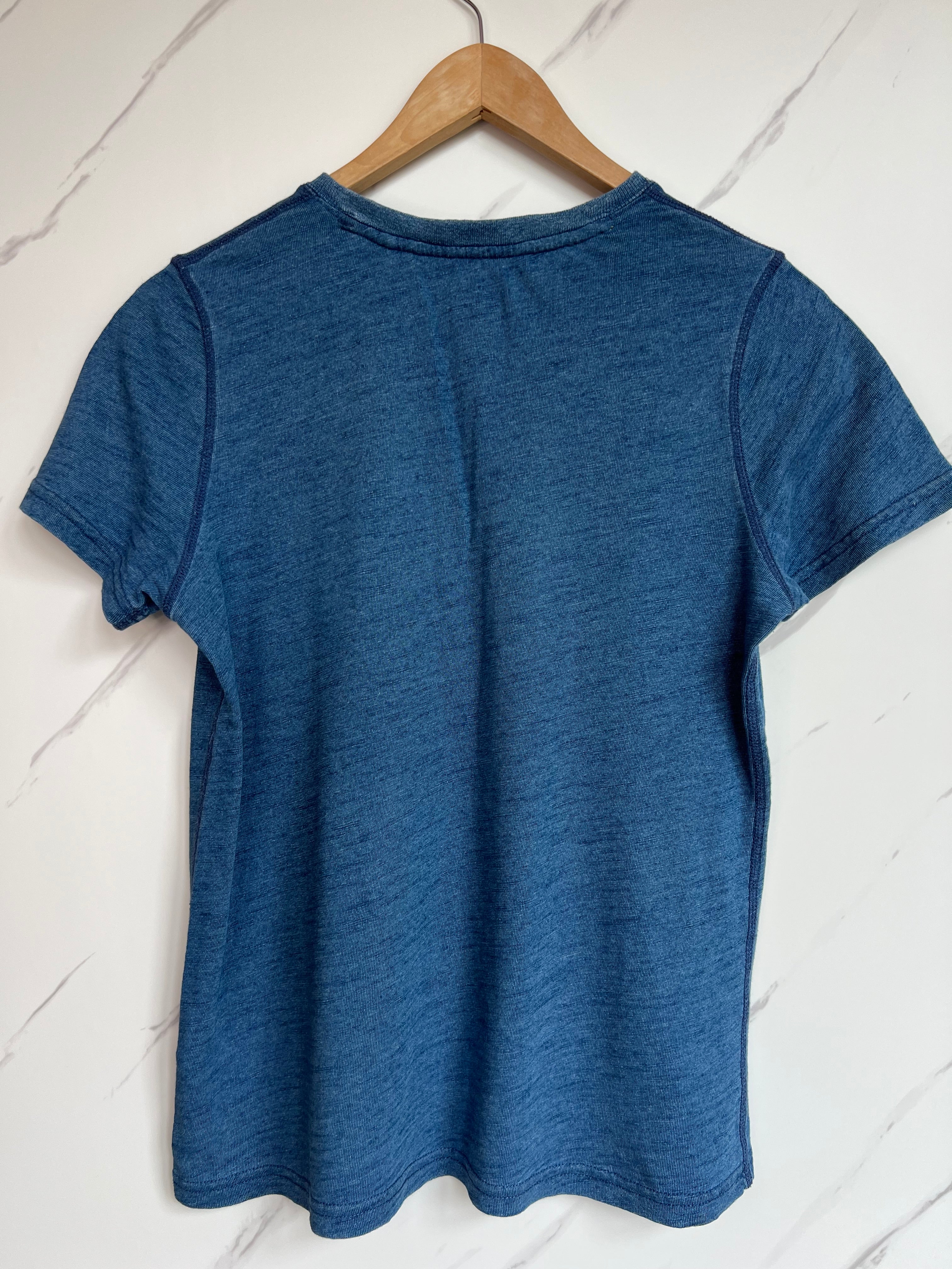 Boden Blue Button T-Shirt Age 11-12 Years