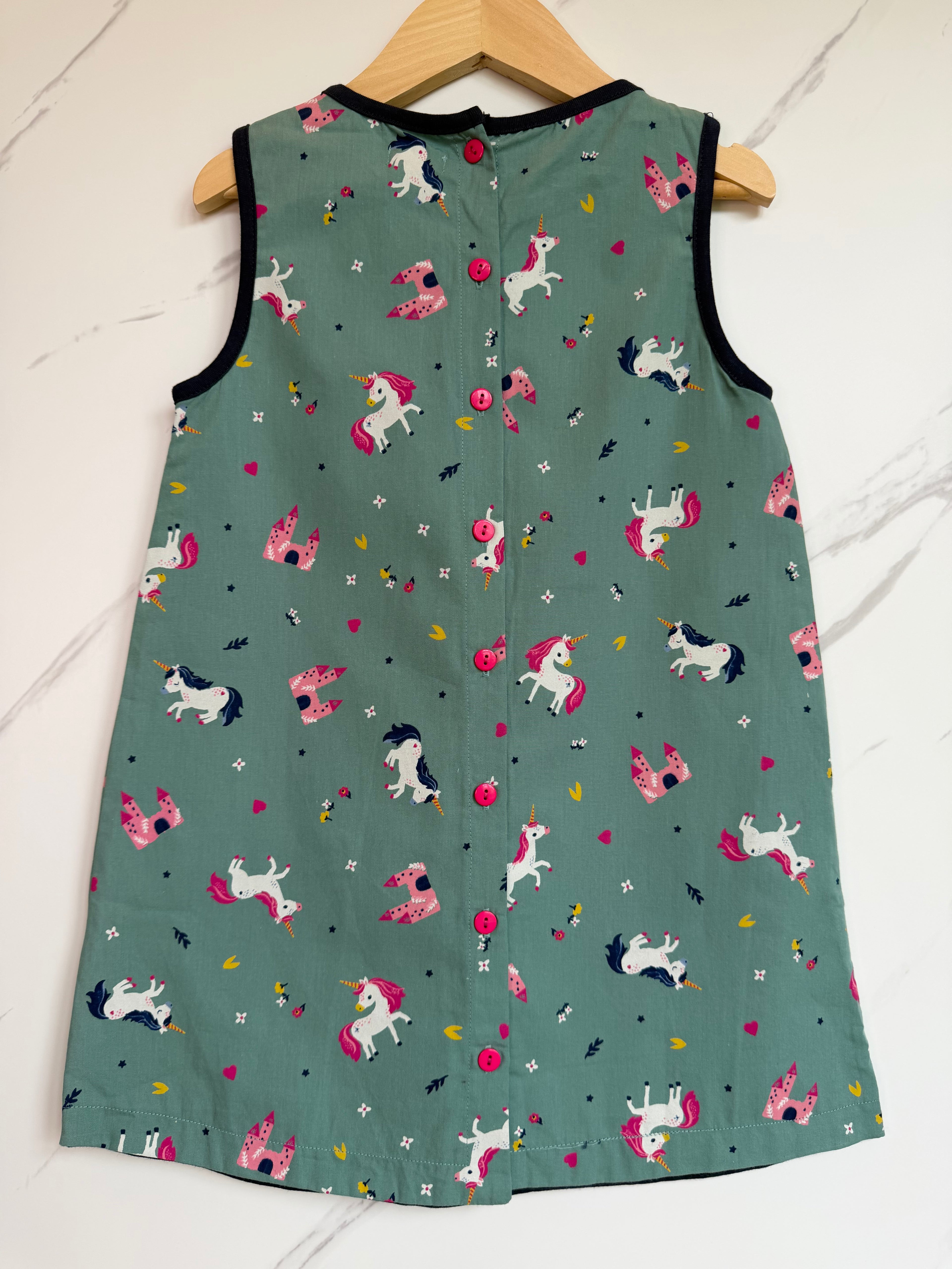 Lilly & Sid Unicorn Pinafore Dress Age 4-5 Years