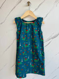 Little Green Radicals Blue Whale Tunic Dress Age 5-6 years