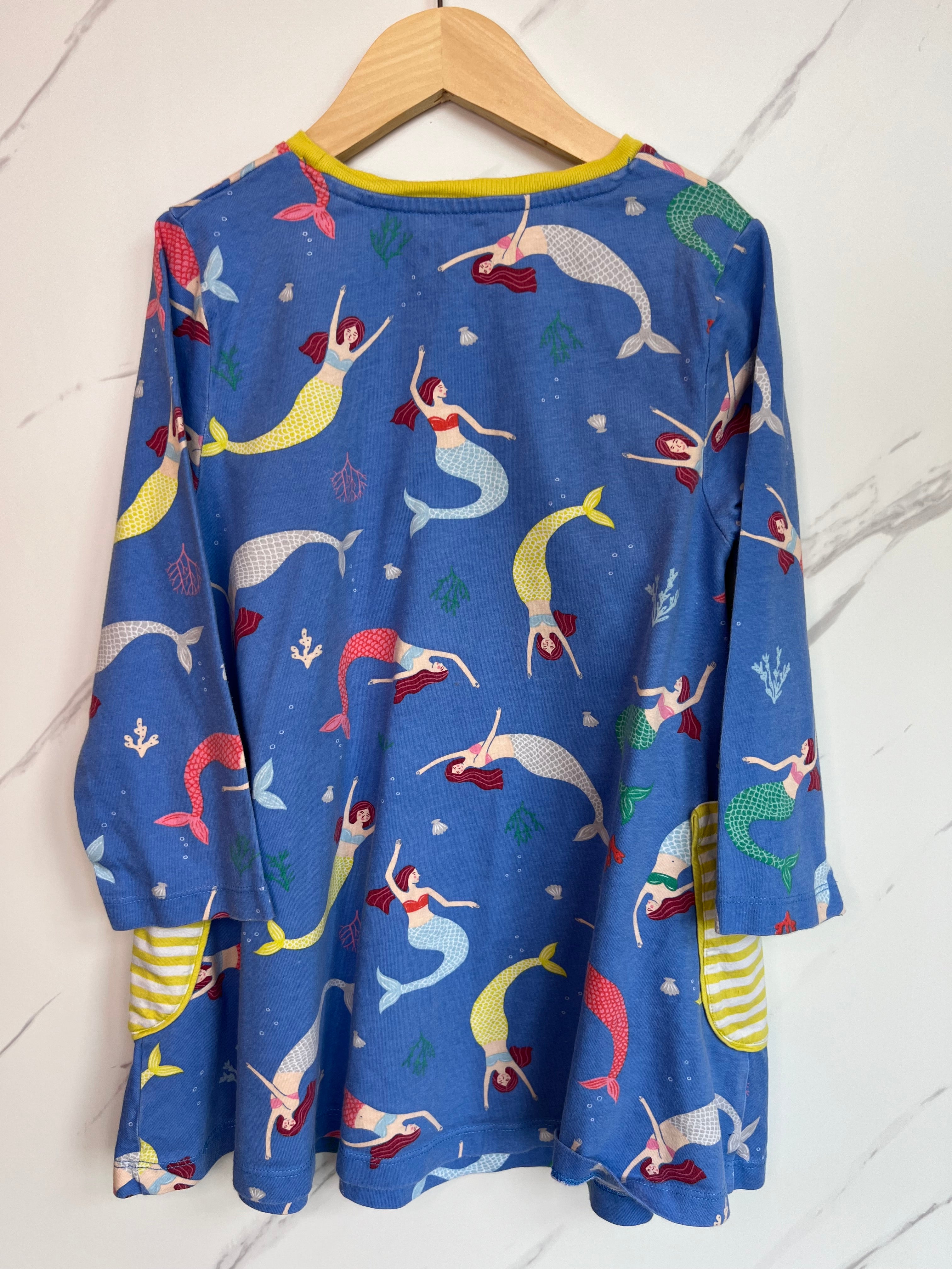 Boden Blue Mermaid Design Tunic Dress Age 9-10 Years