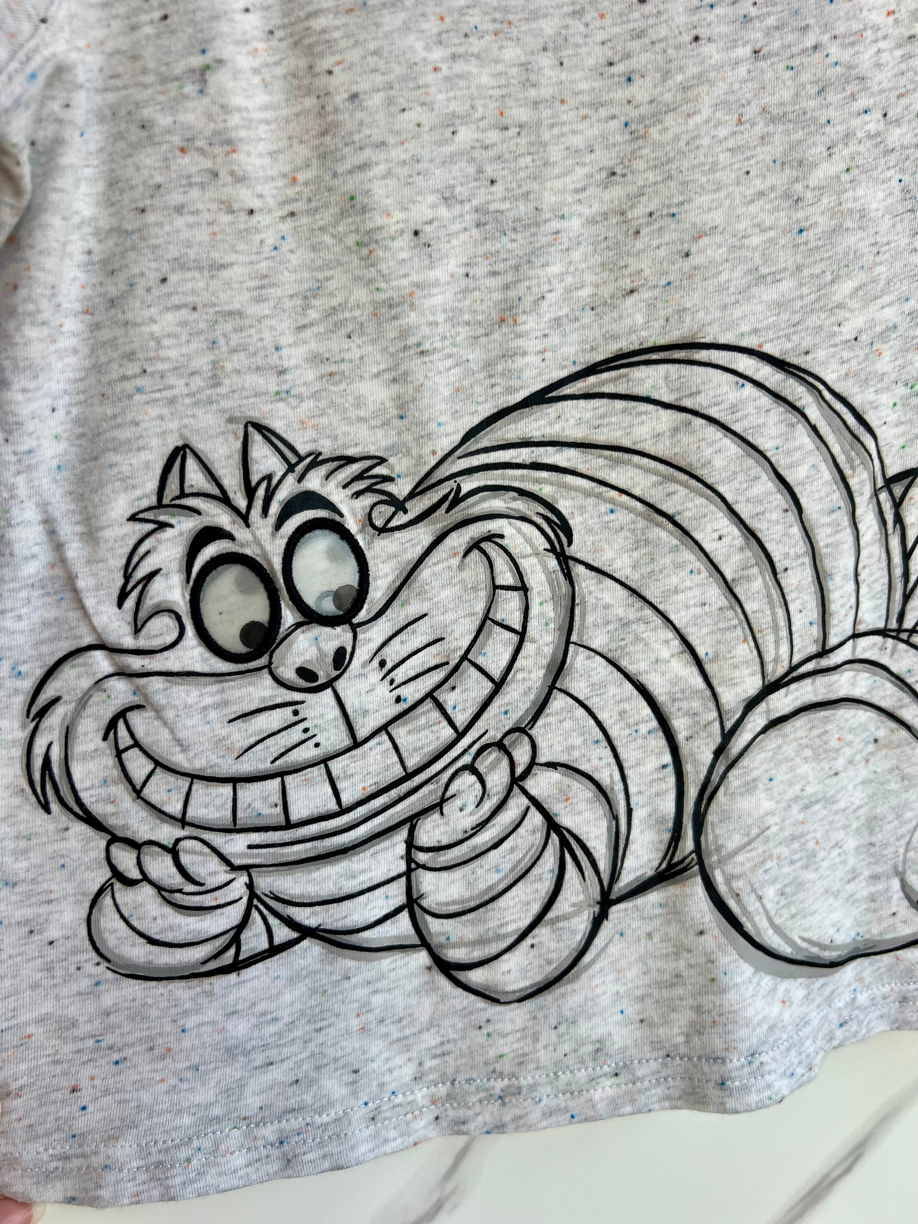 Cath Kidston x Disney Grey Cheshire Cat T-shirt Age 5-6 Years