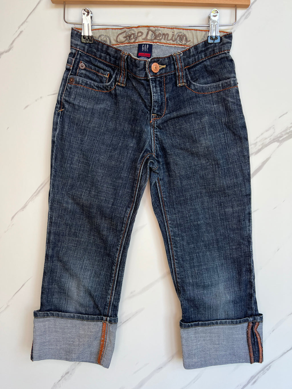 Gap Blue Cropped Jeans Age 7-8 Years