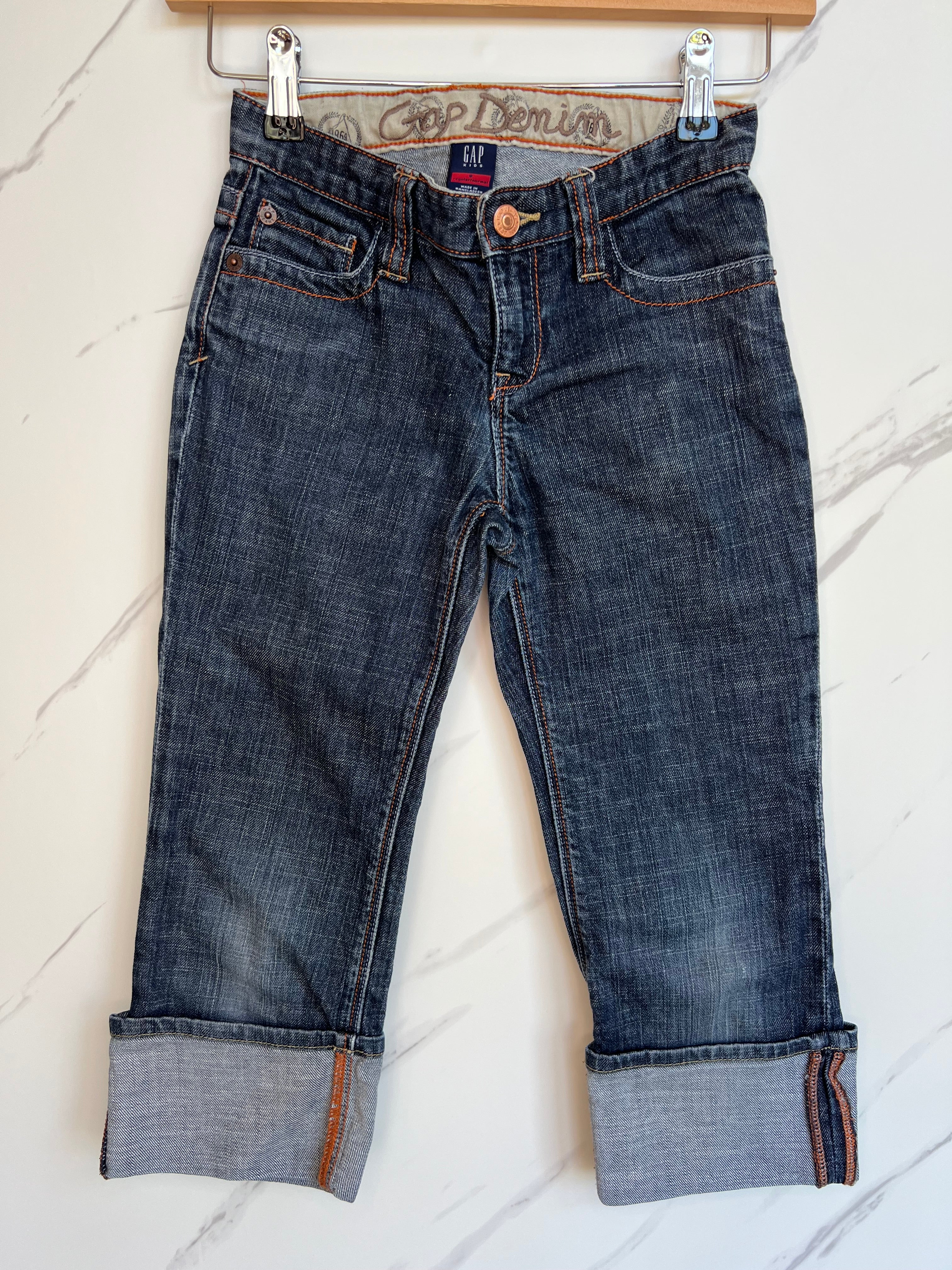 Gap Blue Cropped Jeans Age 7-8 Years