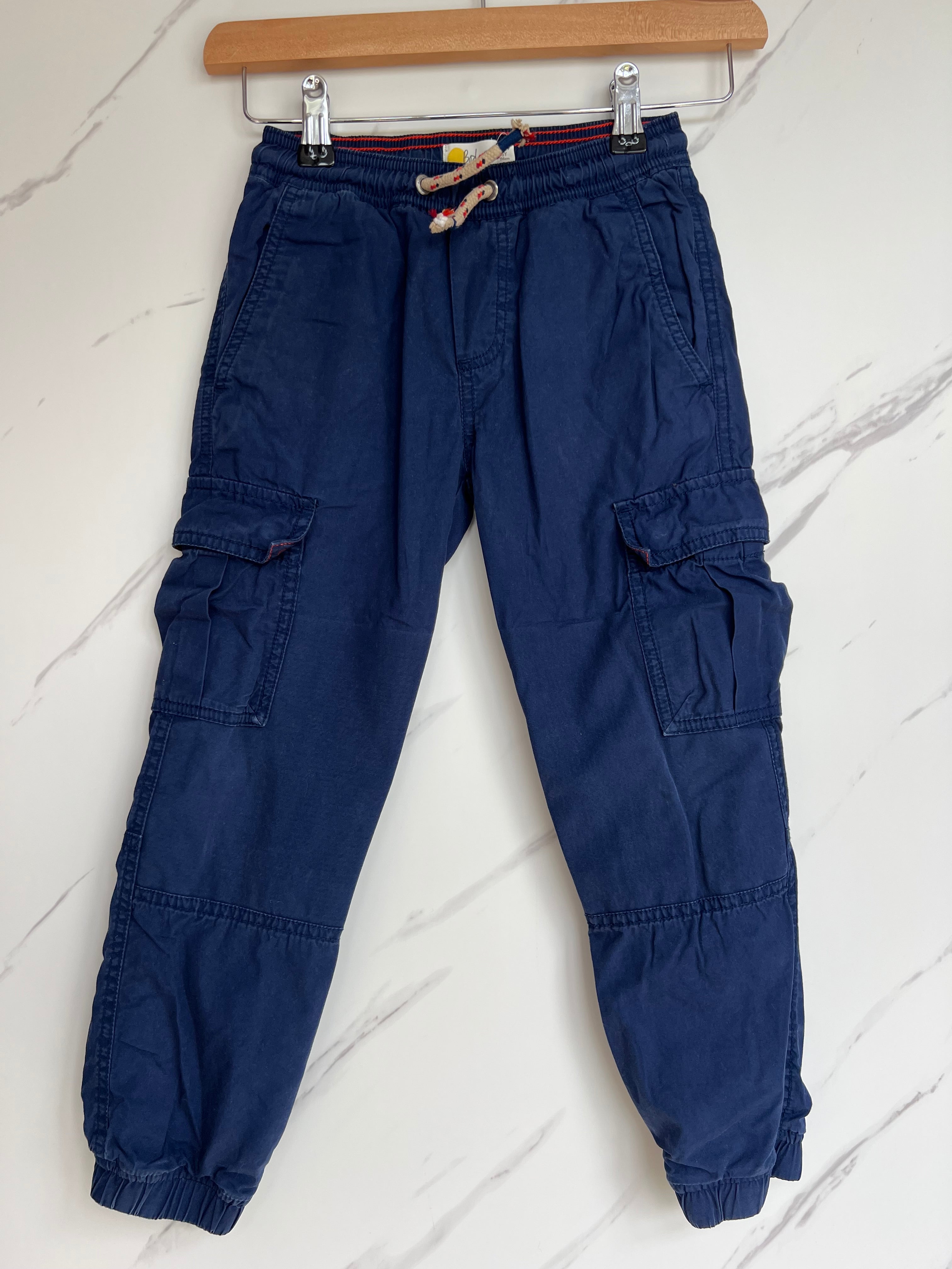 Boden Blue Lined Cargo Trousers Age 6 Years