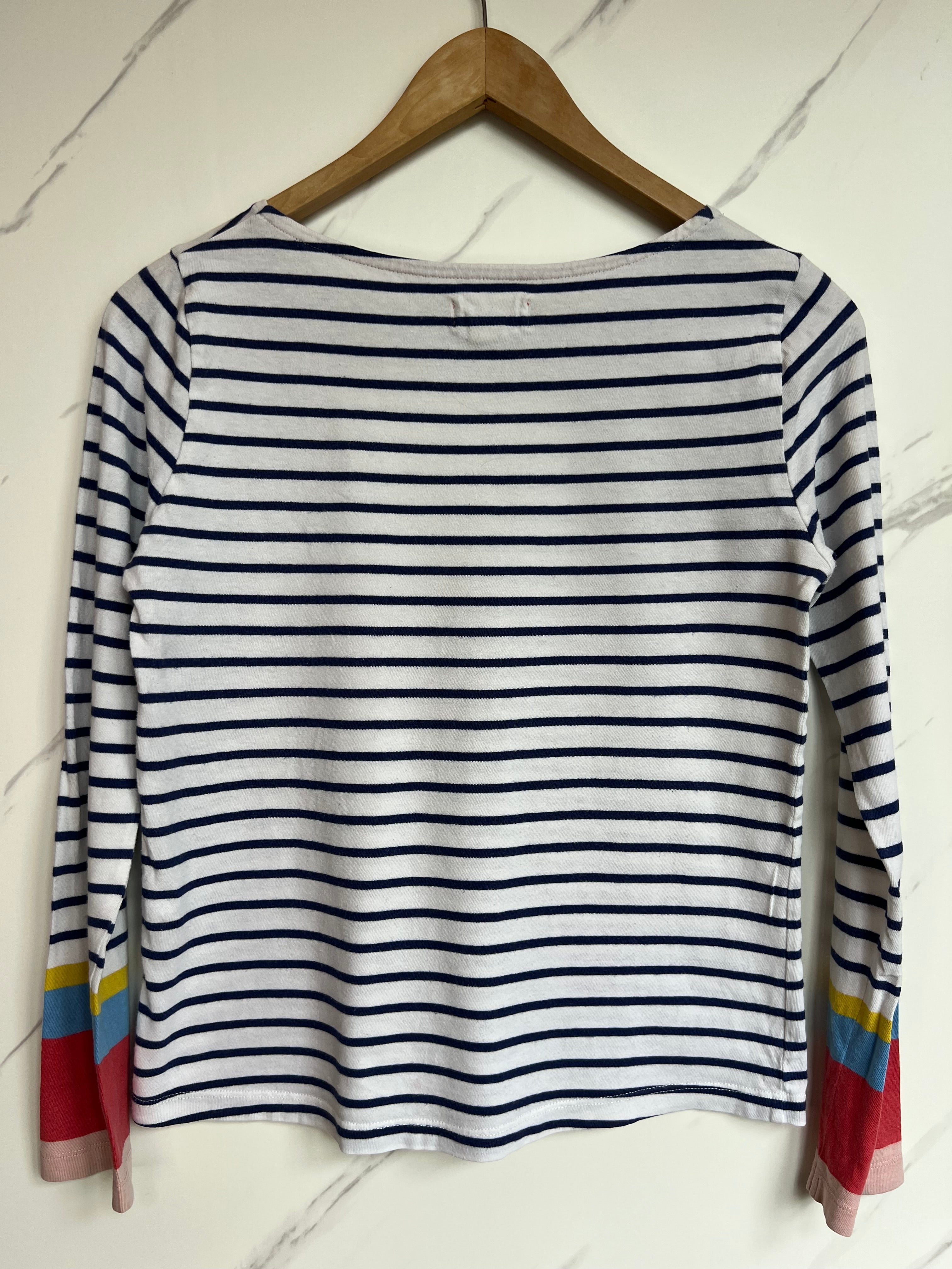Boden Striped Long Sleeved Top Age 11-12 Years