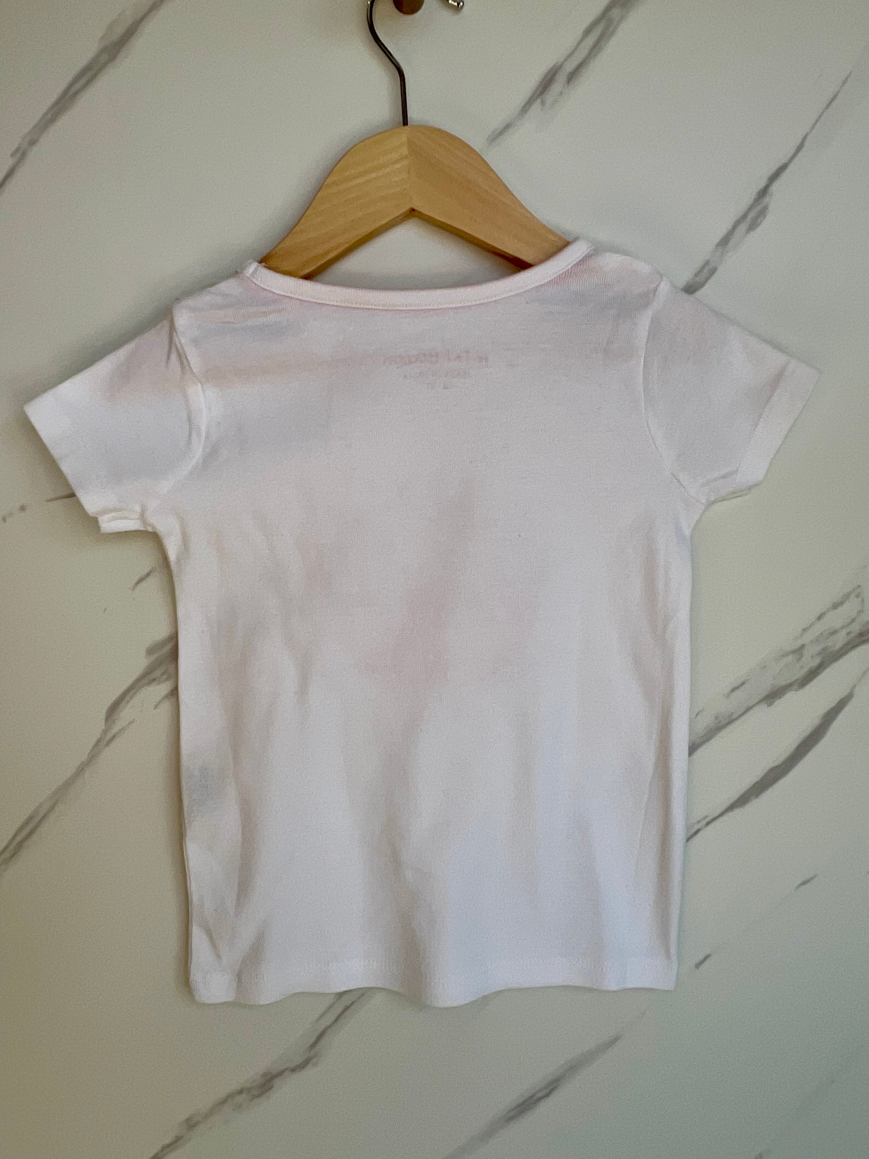 Boden White cupcake T-Shirt Age 2-3 Years