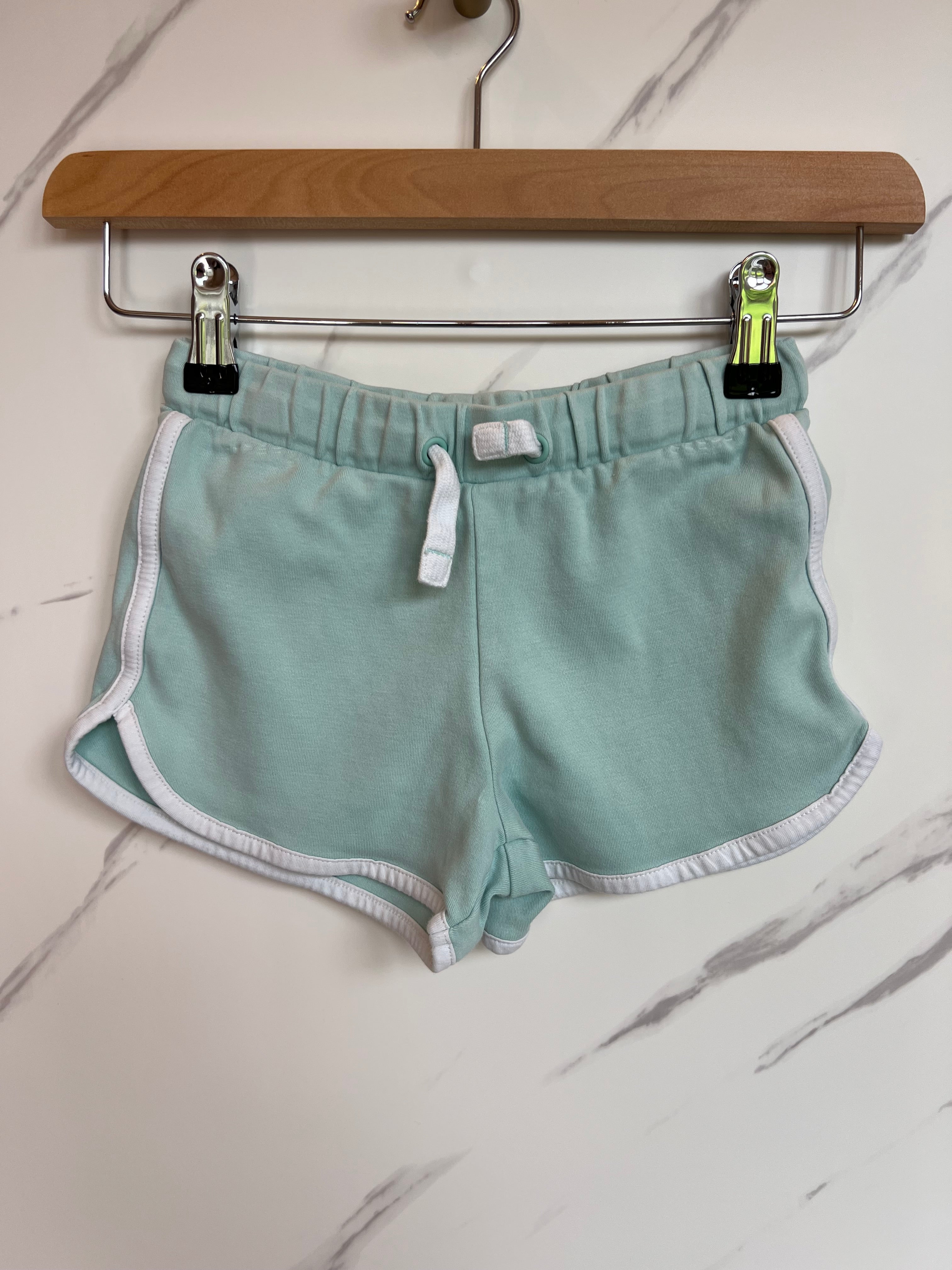 M&S Light Green Running Shorts Age 5-6 Years