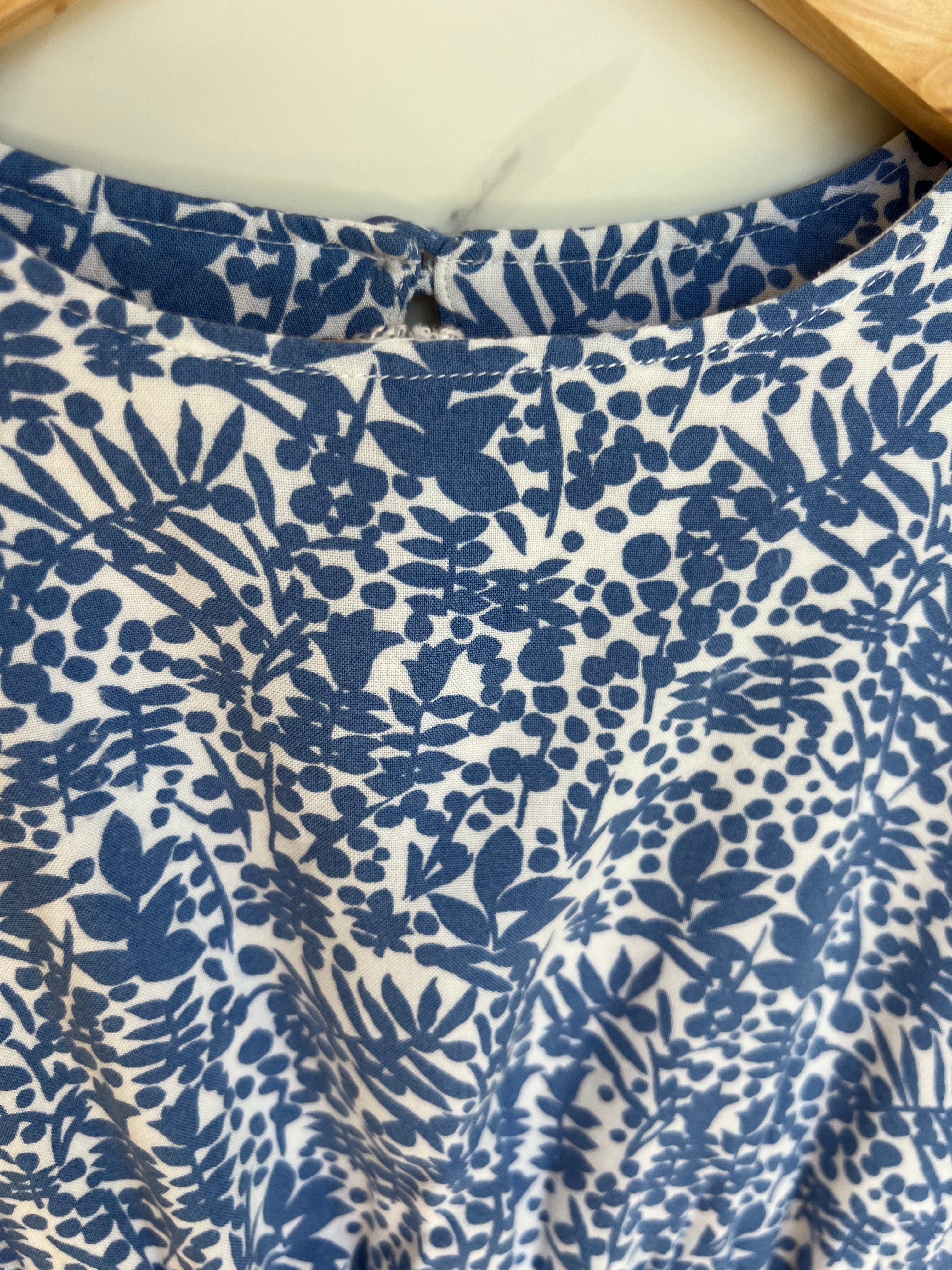 Boden Leaf-Print Summer Dress Age 6-7 Years