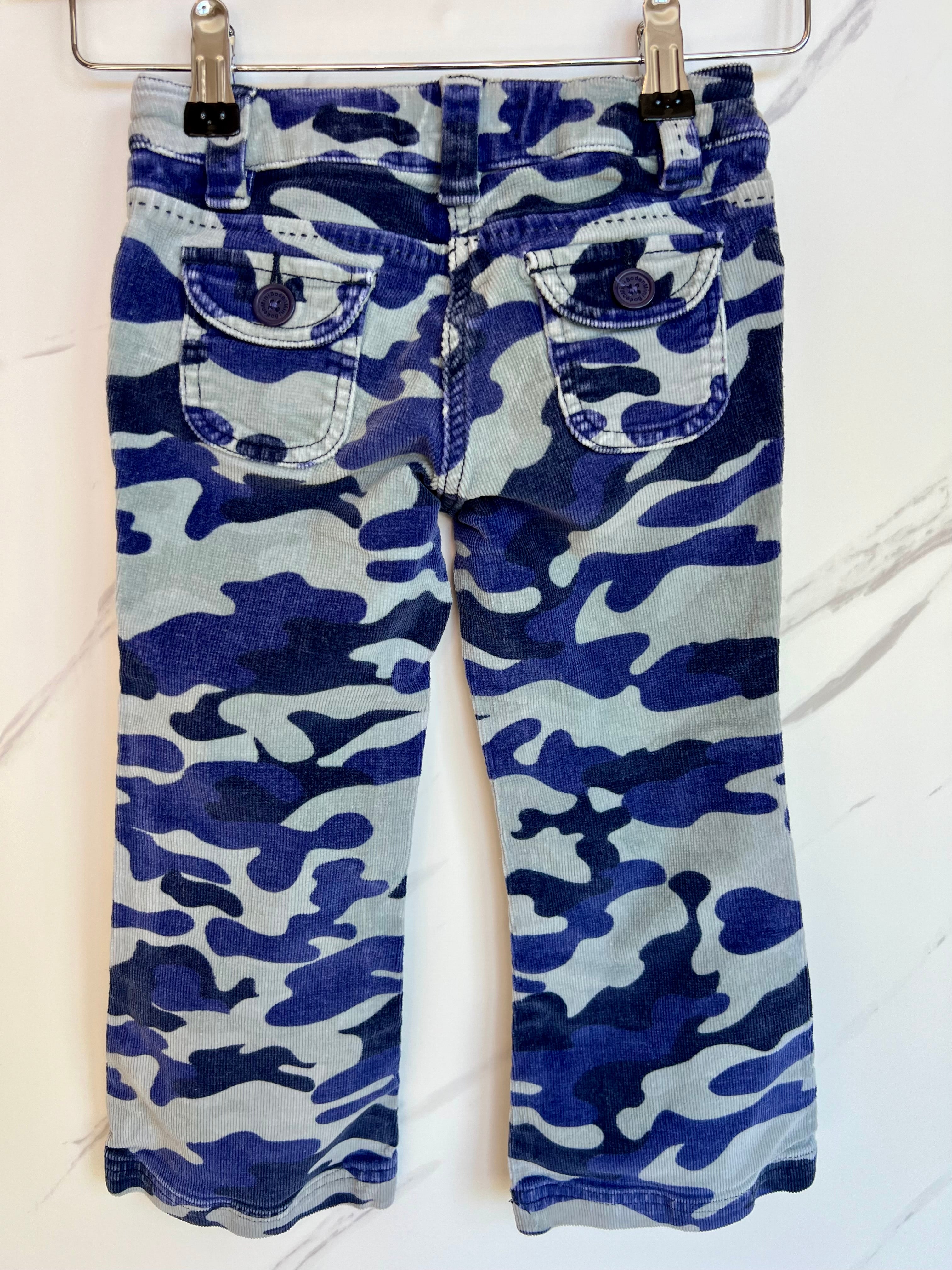 Boden Blue Camouflage Cords Age 3-4 Years