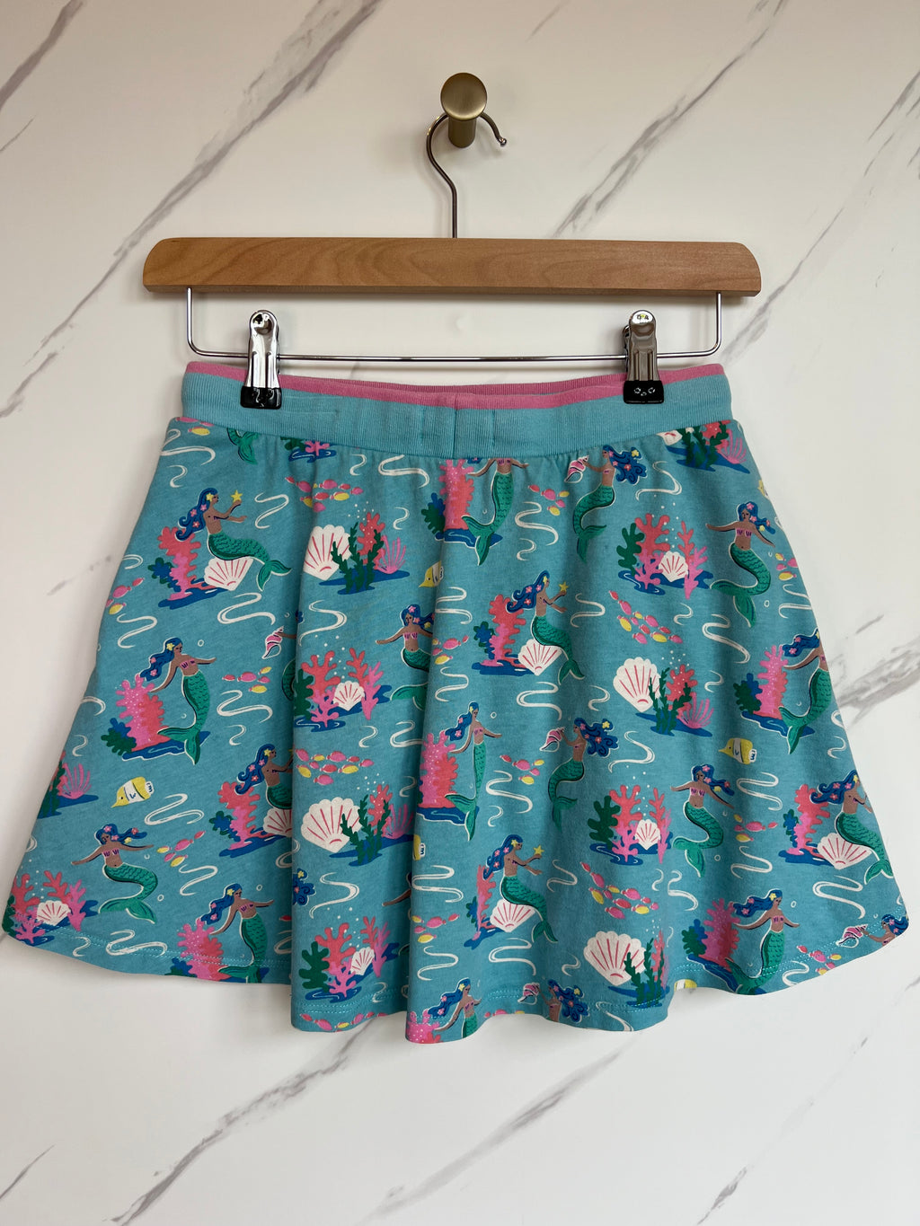 Boden Blue Shells Skort Age 13-14 Years