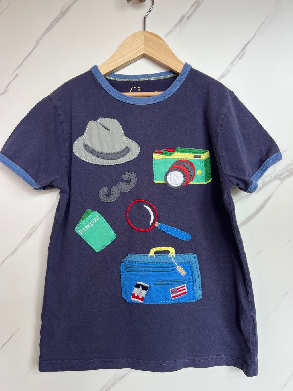 Boden Navy Explorers Design T-Shirt Age 9-10 Years
