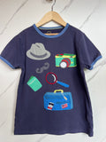 Boden Navy Explorers Design T-Shirt Age 9-10 Years
