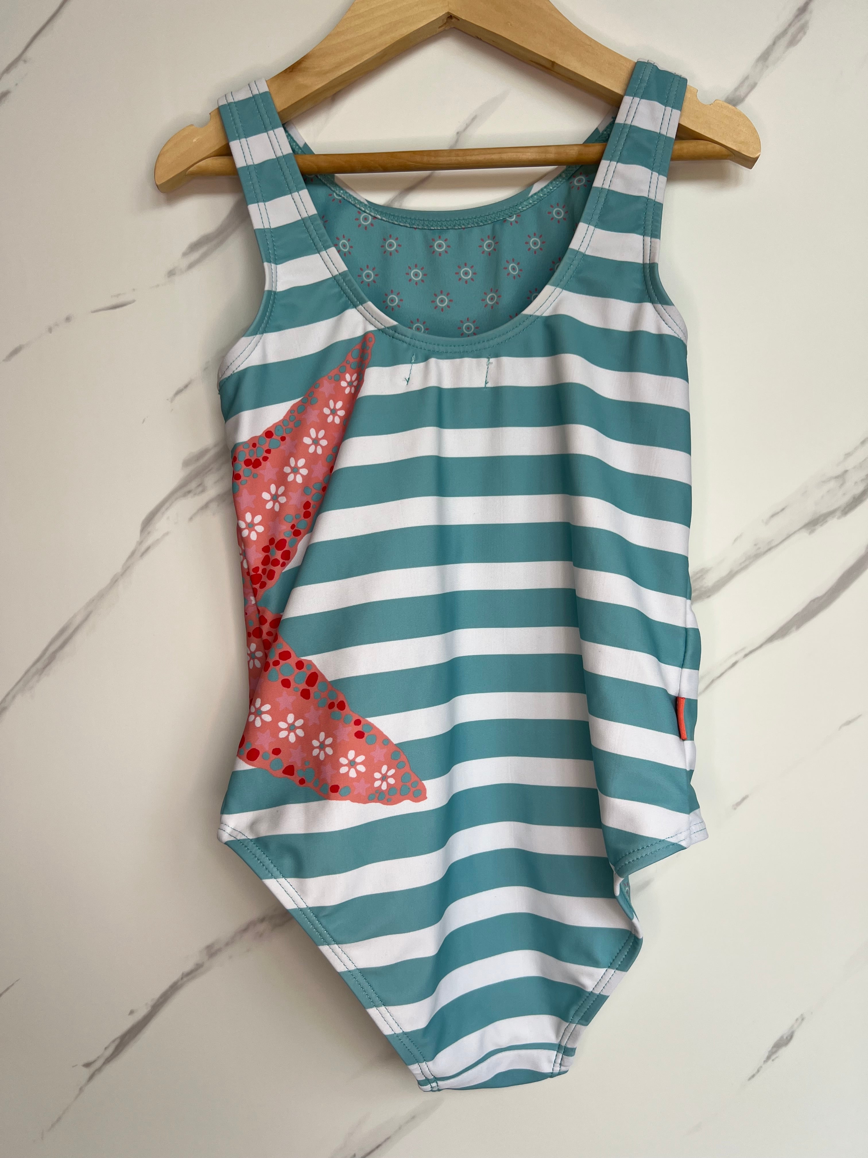 Fatface Starfish Design Swimming Costume Age 8-9 Years