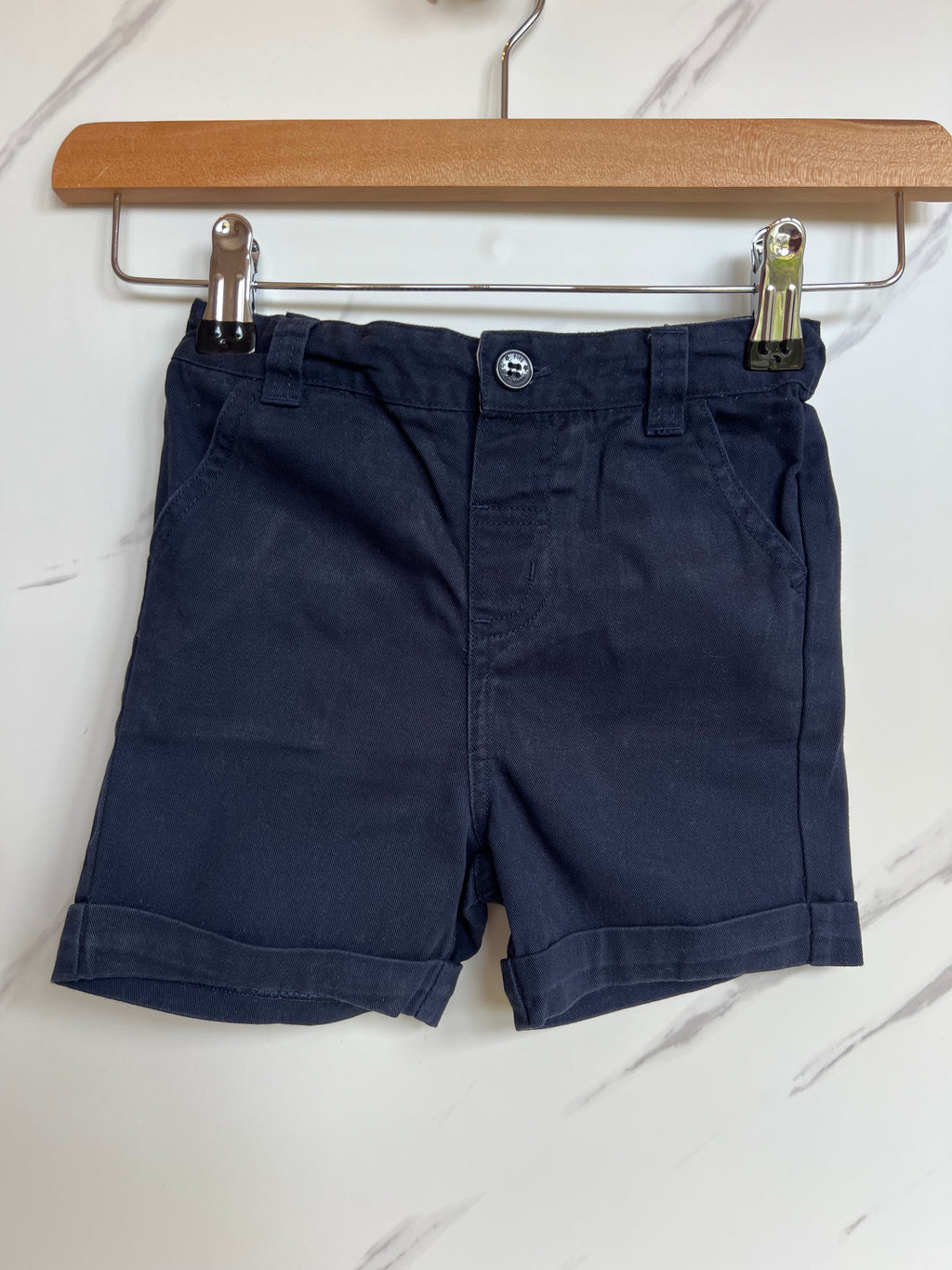 JoJo Maman Bebe Blue Cargo Shorts Age 2-3 Years