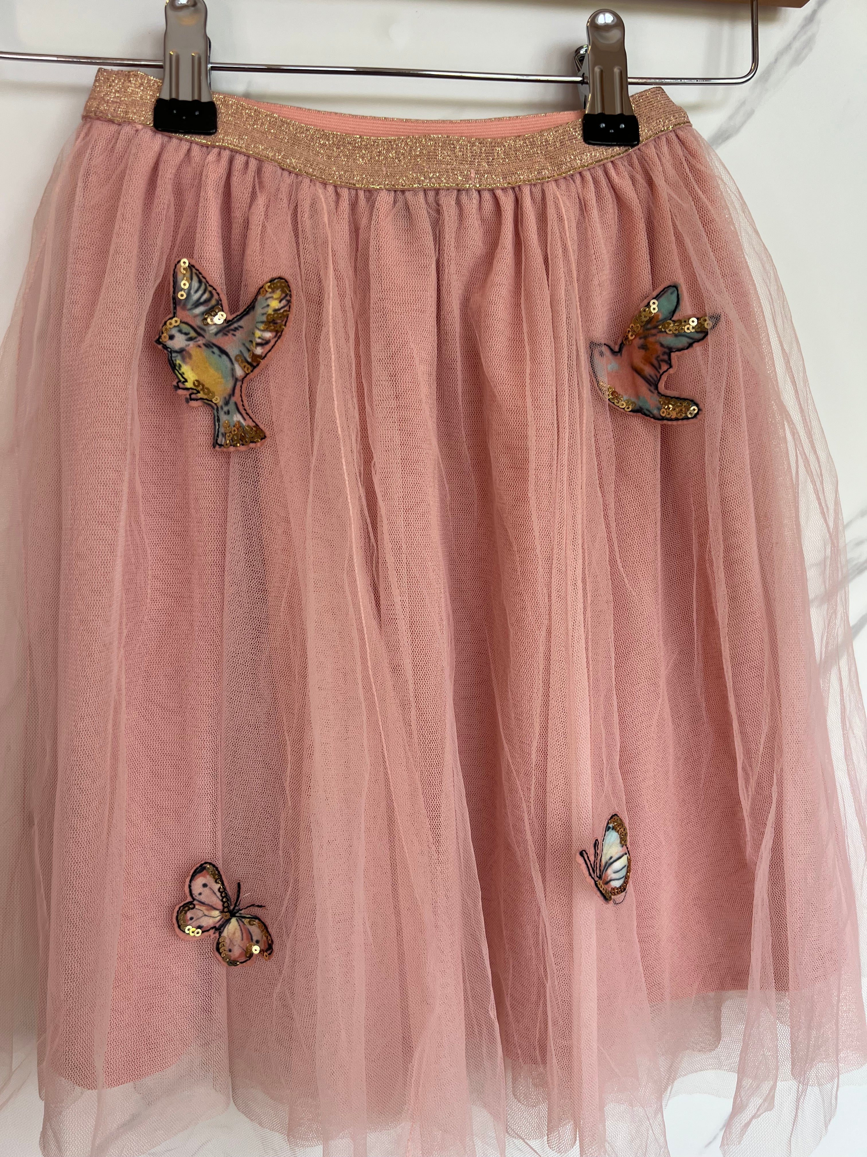 M&S Pink Butterfly Tutu Skirt Age 6-7 Years