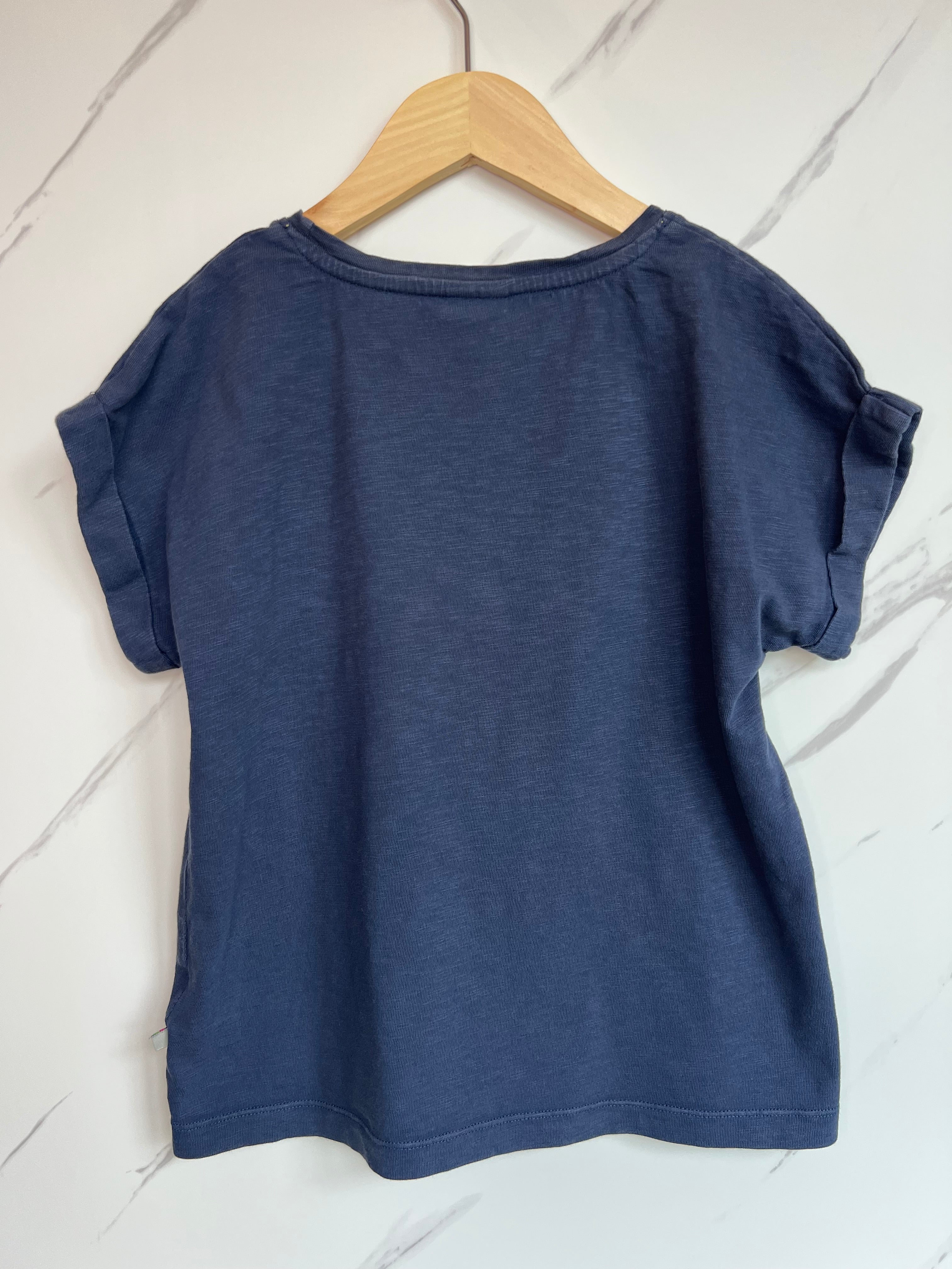 Frugi Navy Rainbow T-Shirt Age 9-10 Years
