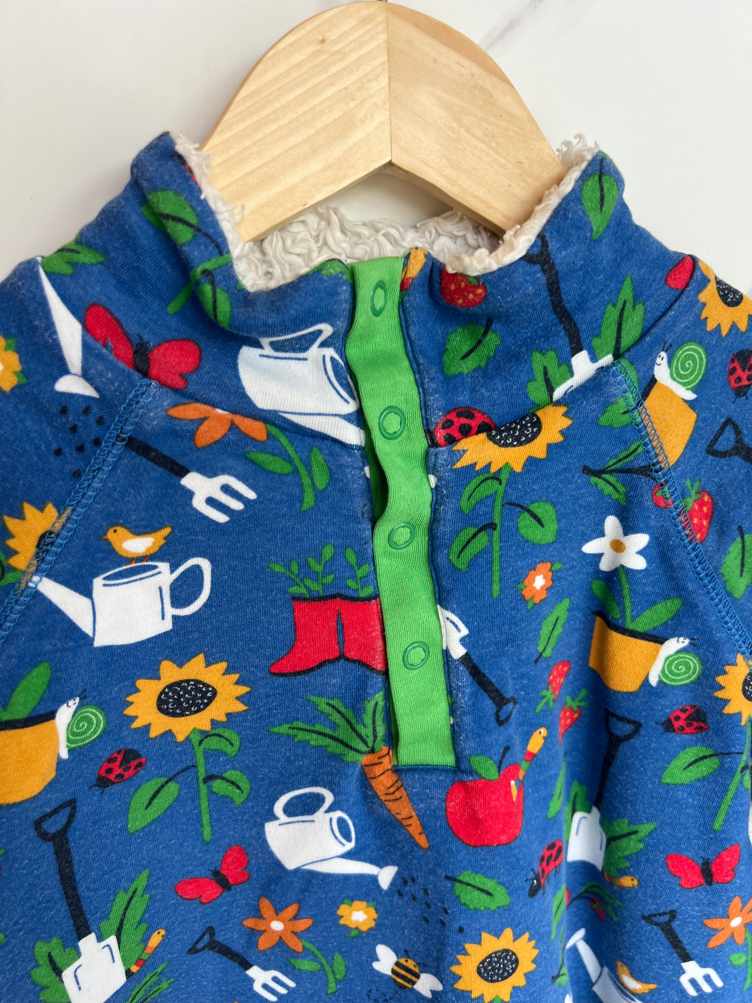 Frugi Blue National Trust Snuggle Fleece Age 6-7 Years