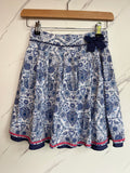 Monsoon Blue & White Floral Skirt Age 12-13 Years
