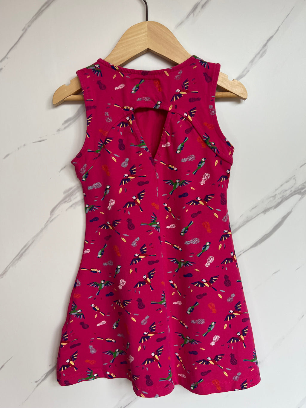 Mountain Warehouse Pink Tropical Birds Dress Age 3-4 Years