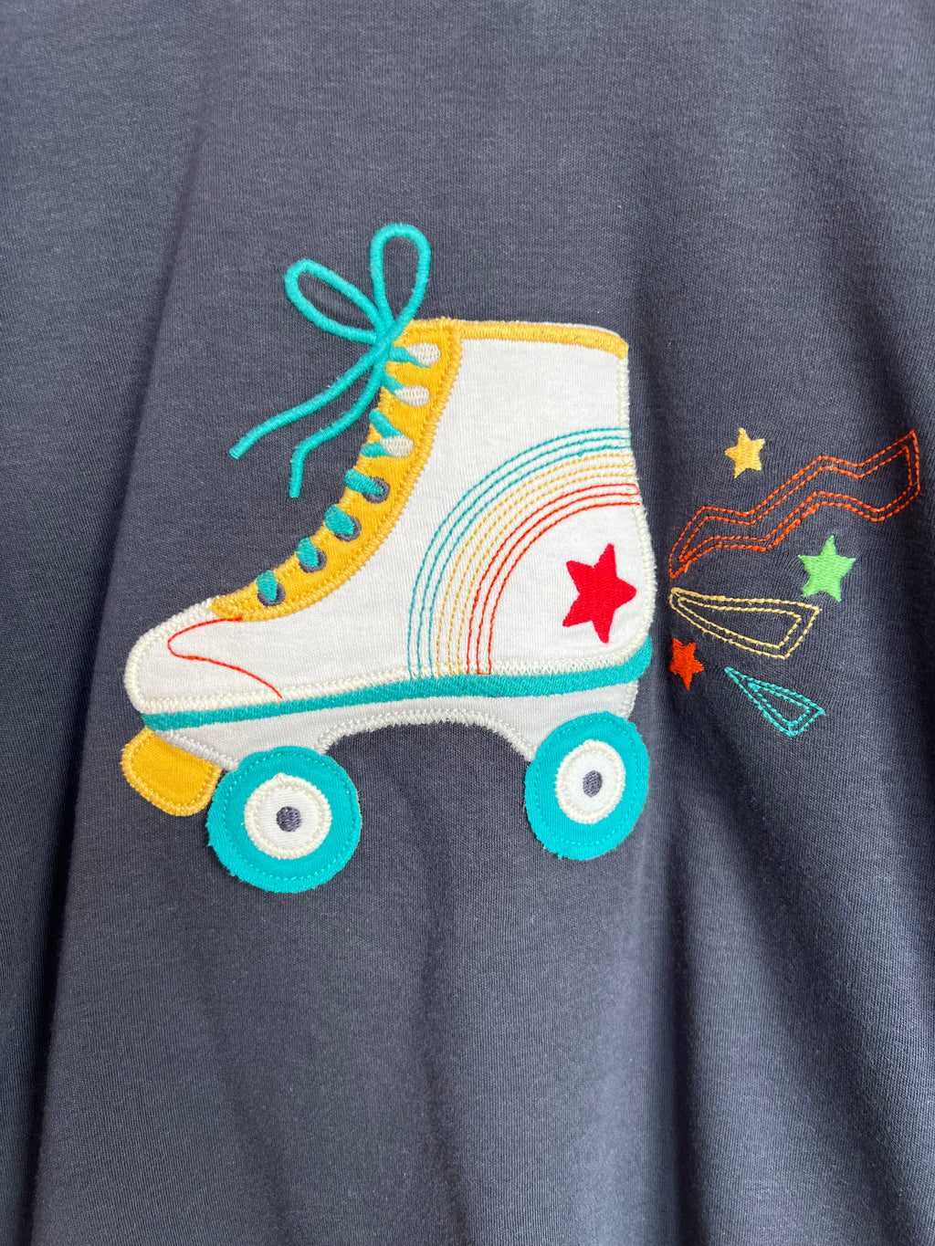 Frugi Navy Rollerskate Long-Sleeved Top Age 8-9 Years