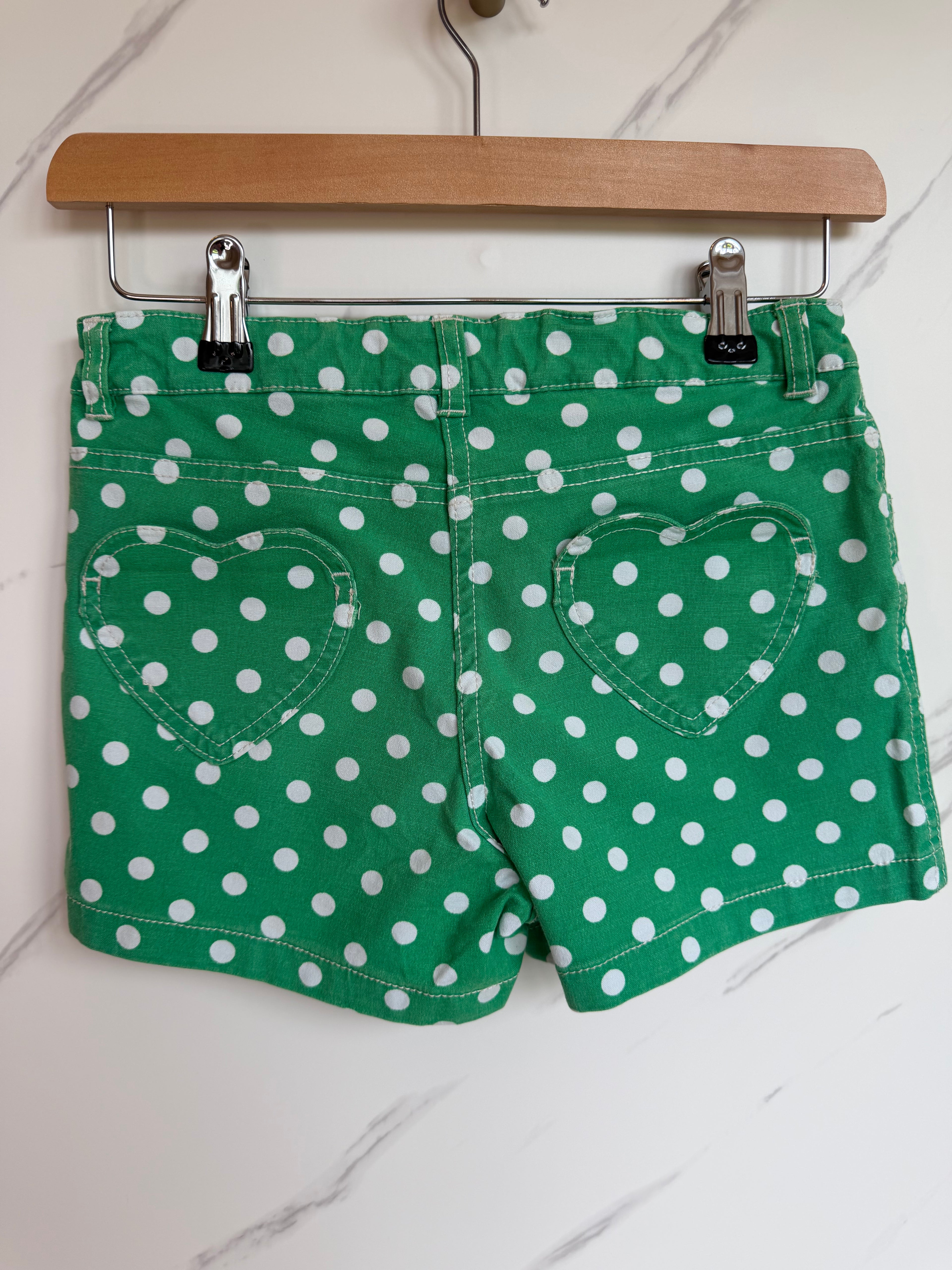 Boden Green Polka Dot Shorts Age 12 Years