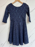 M&S Navy Lace Party Dress Age 11-12 Years