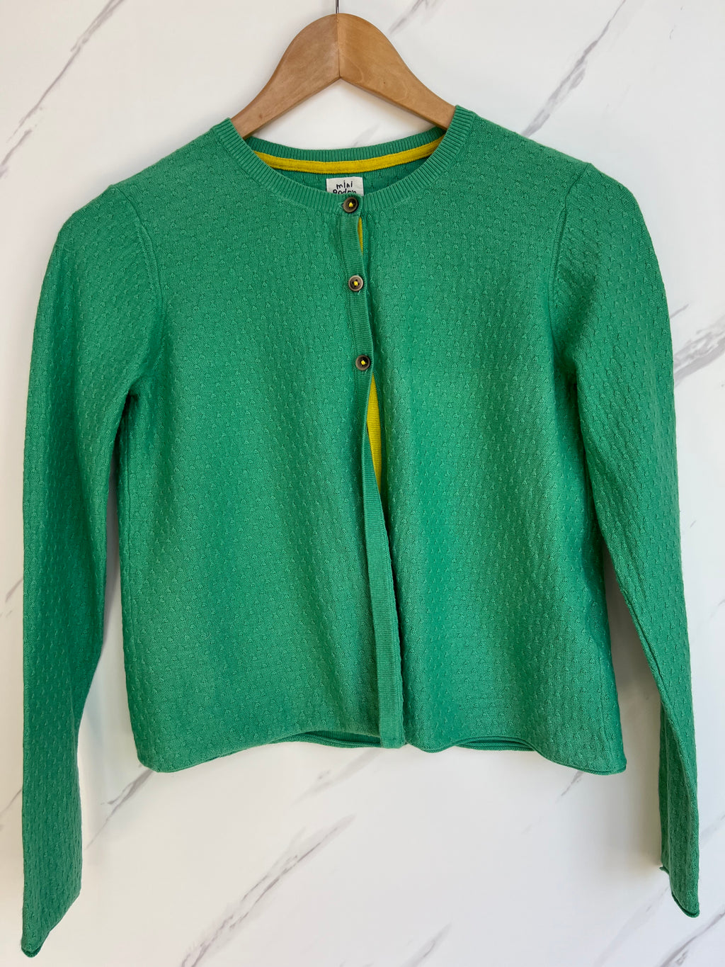 Boden Lightweight Green Cardigan Age 11-12 Years