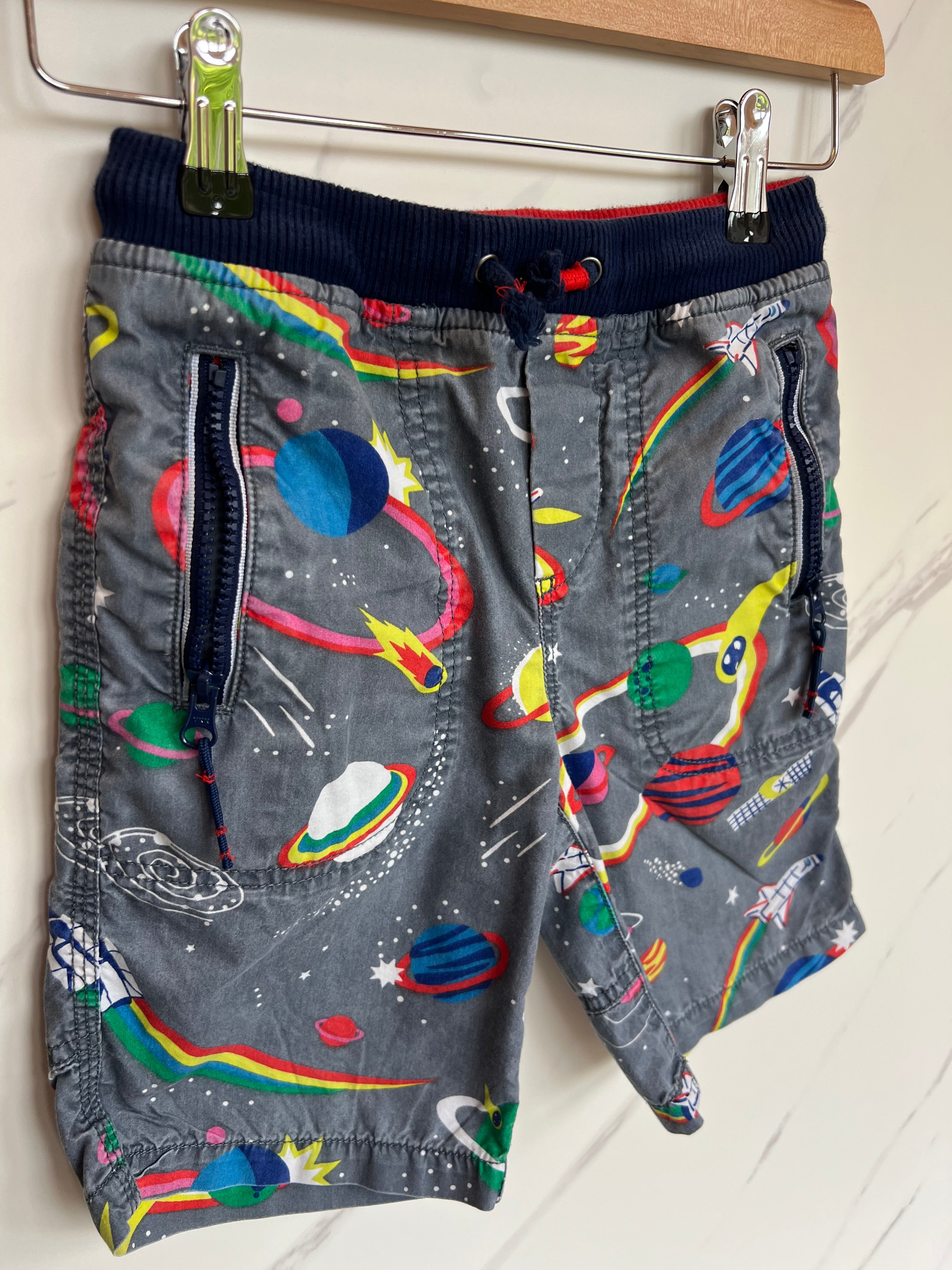 Boden Space Design Shorts Age 7 Years