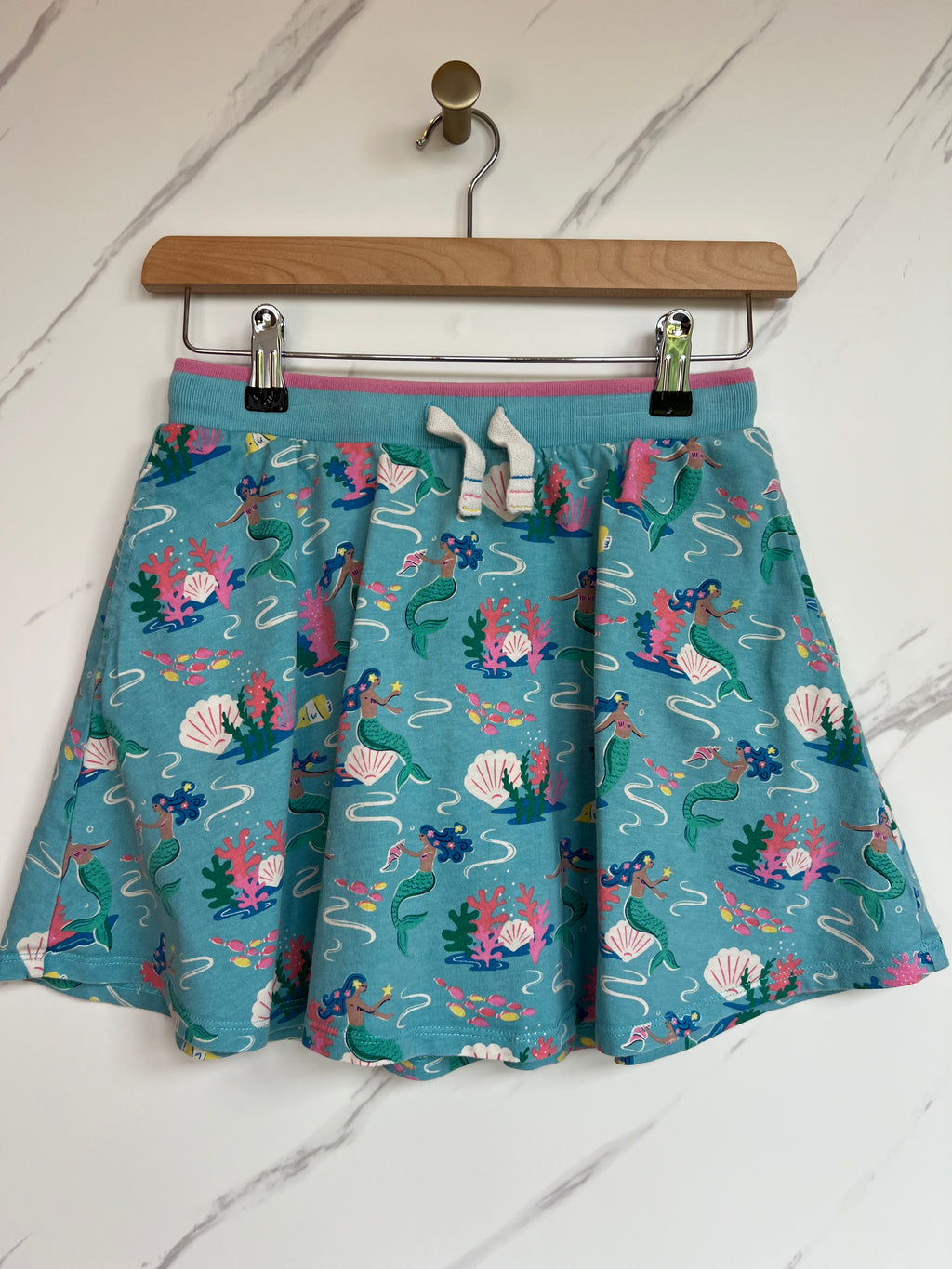 Boden Blue Shells Skort Age 13-14 Years