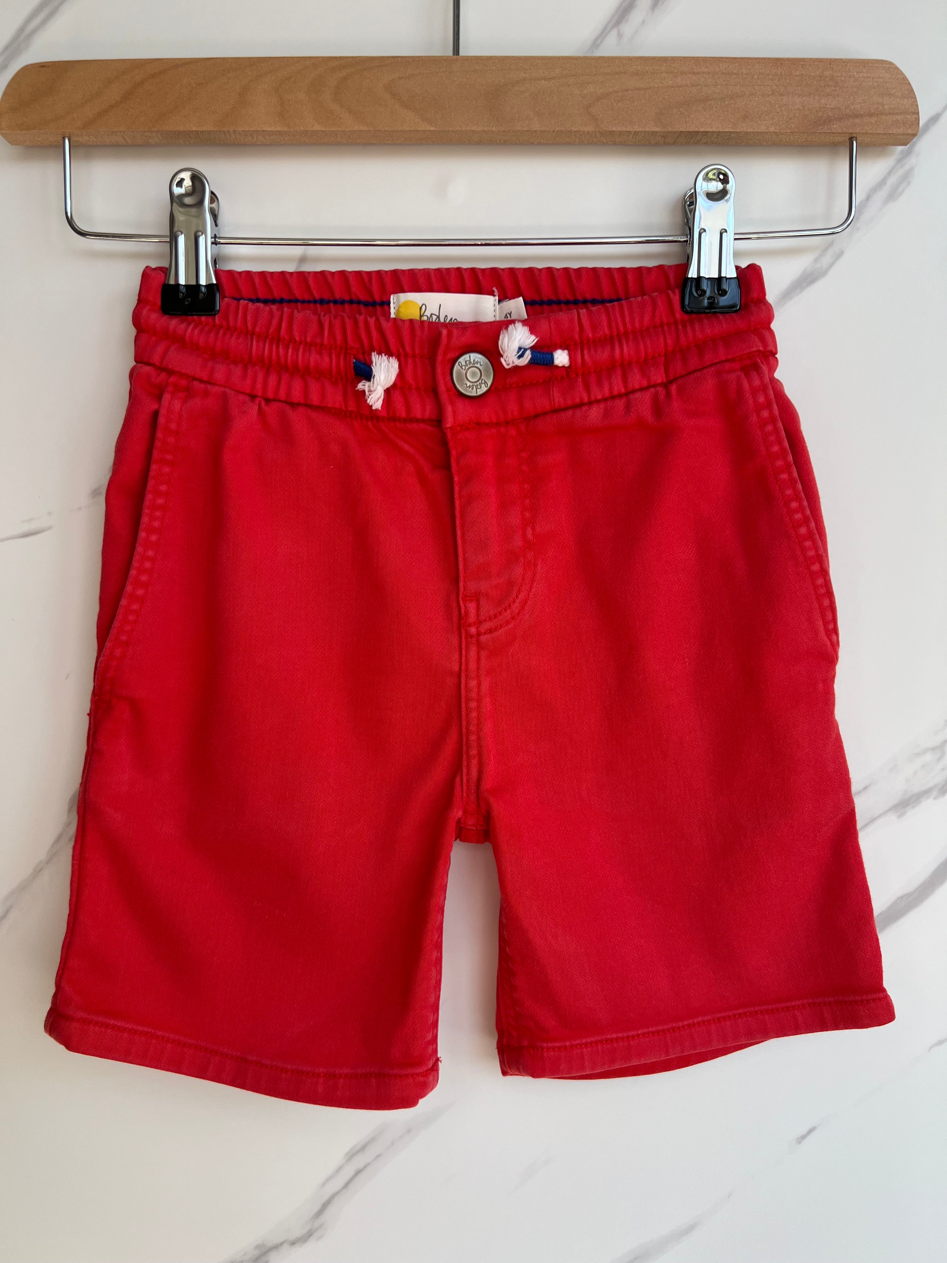 Boden Stretchy Red Shorts Age 4 Years