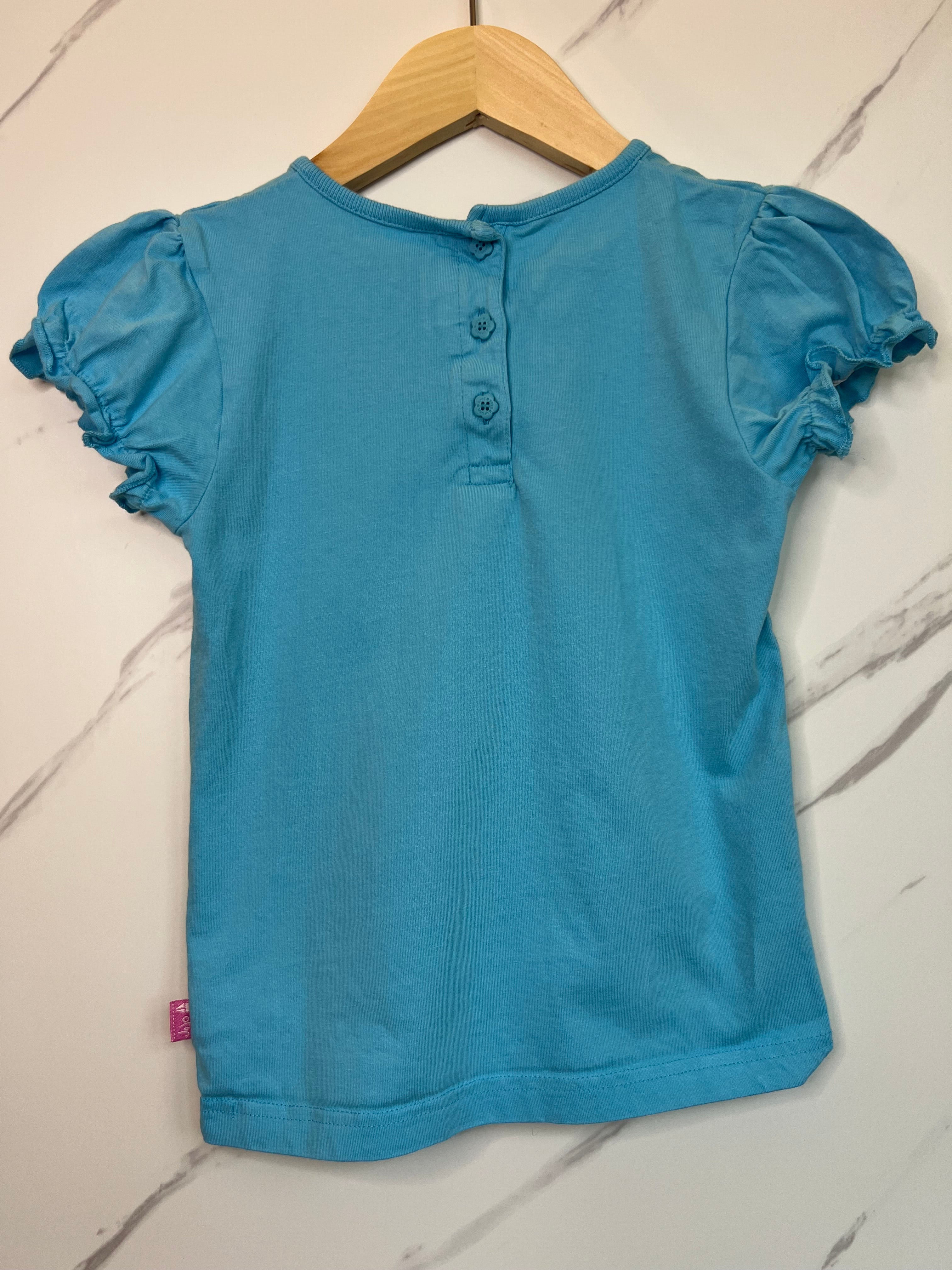 JoJo Maman Bebe Turquoise T-Shirt Age 5-6 Years