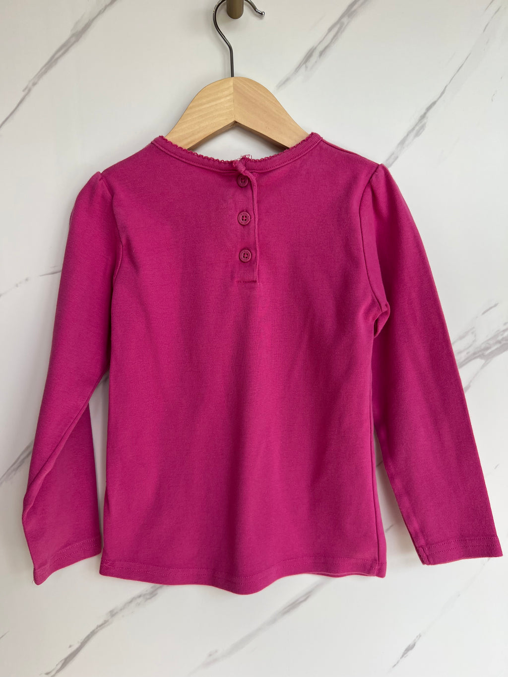 Jojo Maman Bebe Pink Long-Sleeved Top Age 5-6 Years