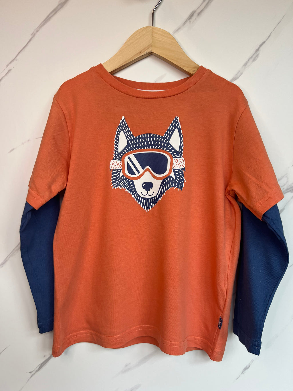 Kite Orange Ski Wolf Long-Sleeved Top Age 7 Years