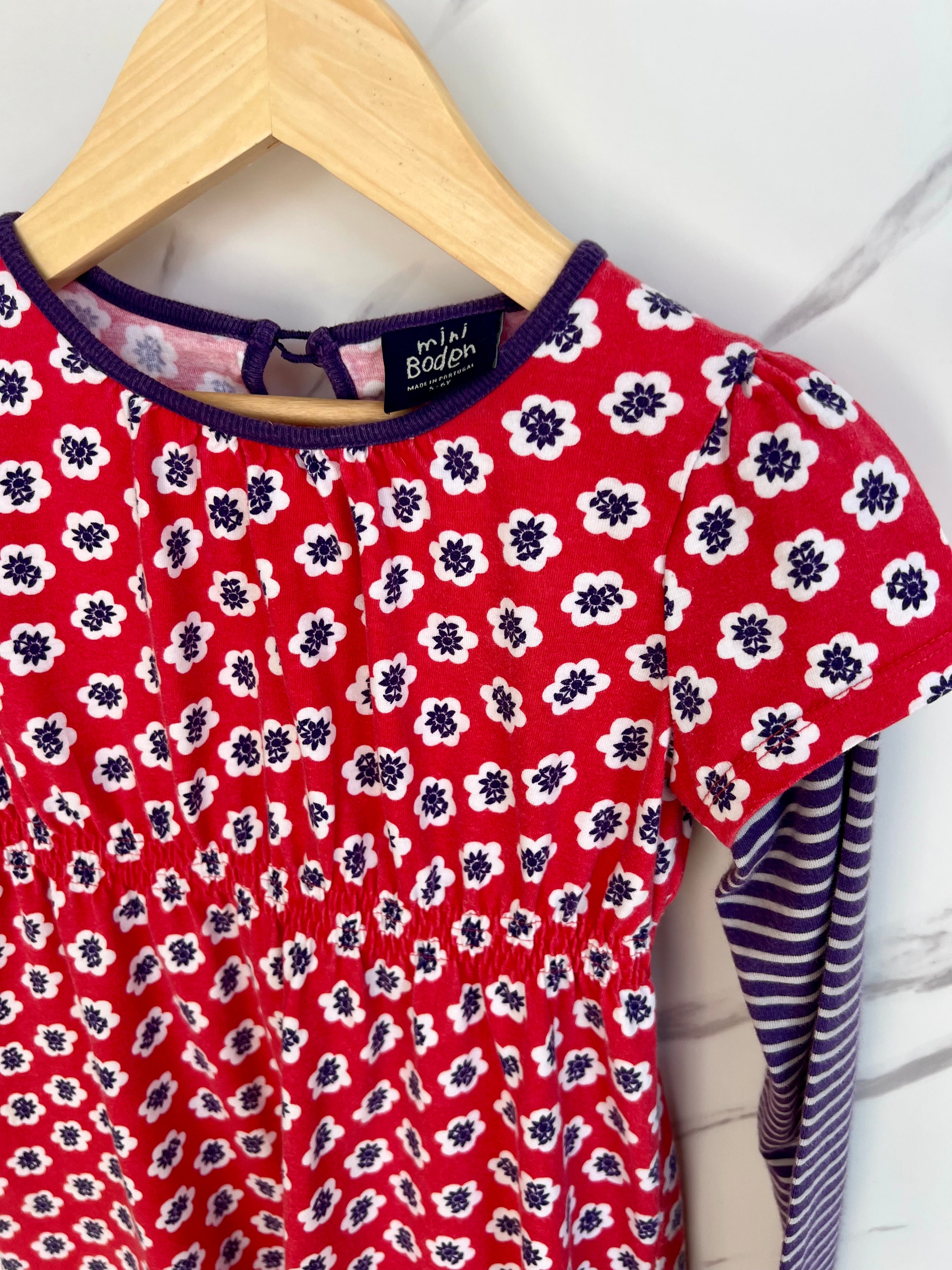 Boden Long Sleeved Jersey Dress Age 5-6 Years