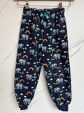 Frugi Navy Elephant & Rainbow Joggers Age 3-4 Years