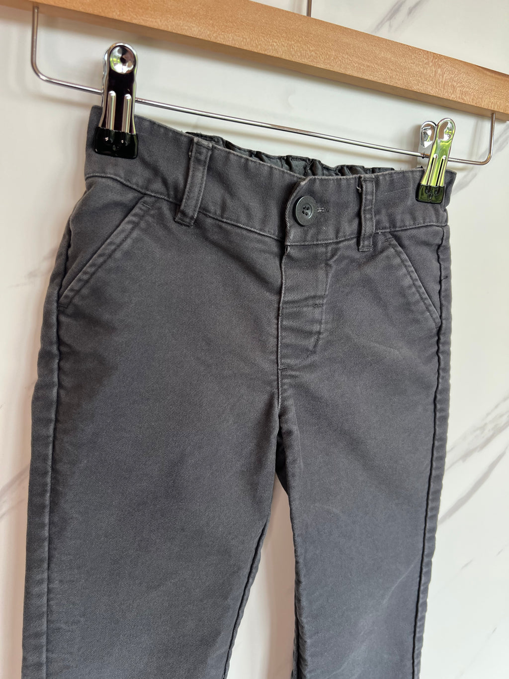 Monsoon Grey Chino Trousers Age 3-4 Years