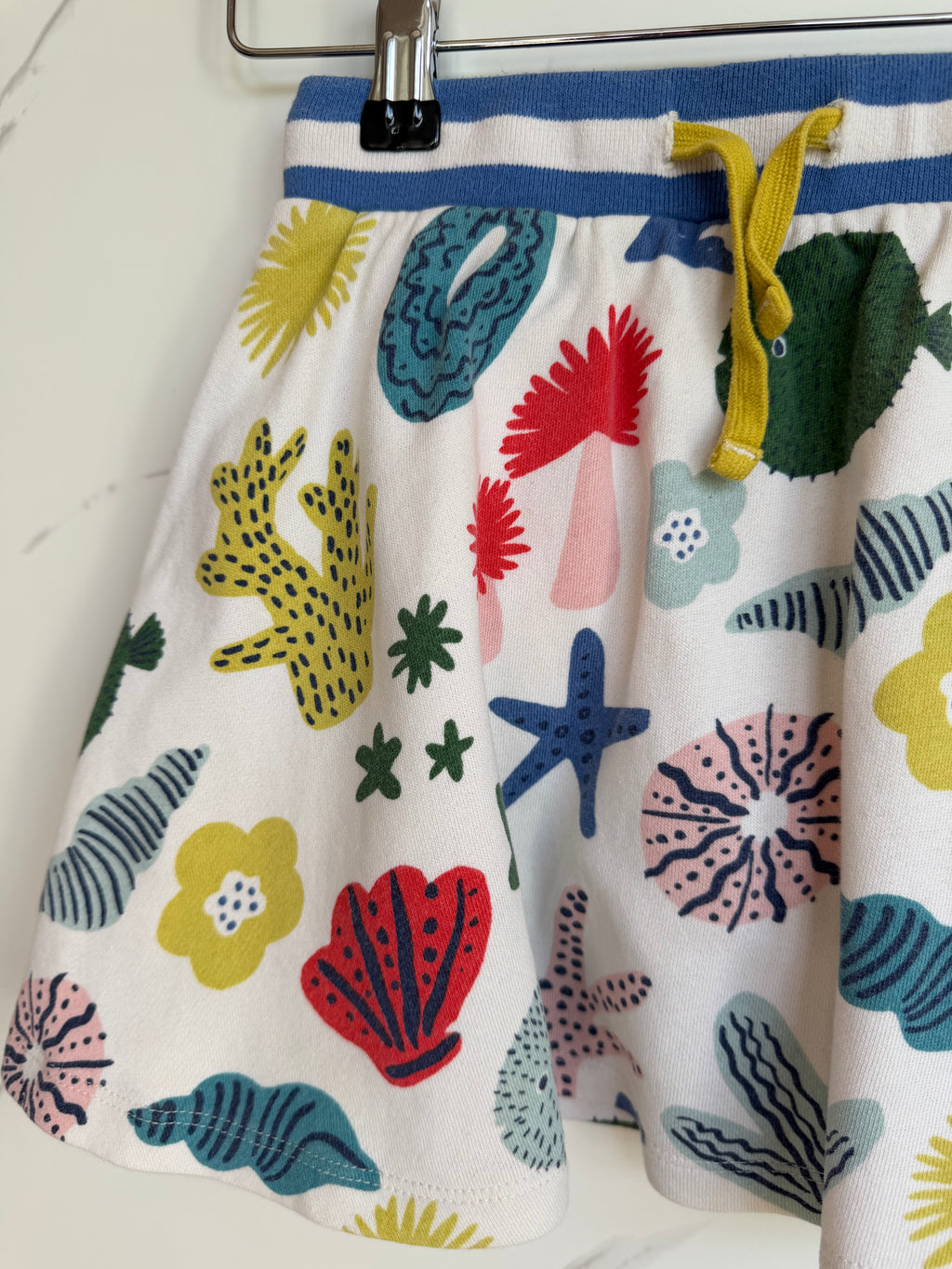 Boden Shells & Coral Skort Age 7-8 Years