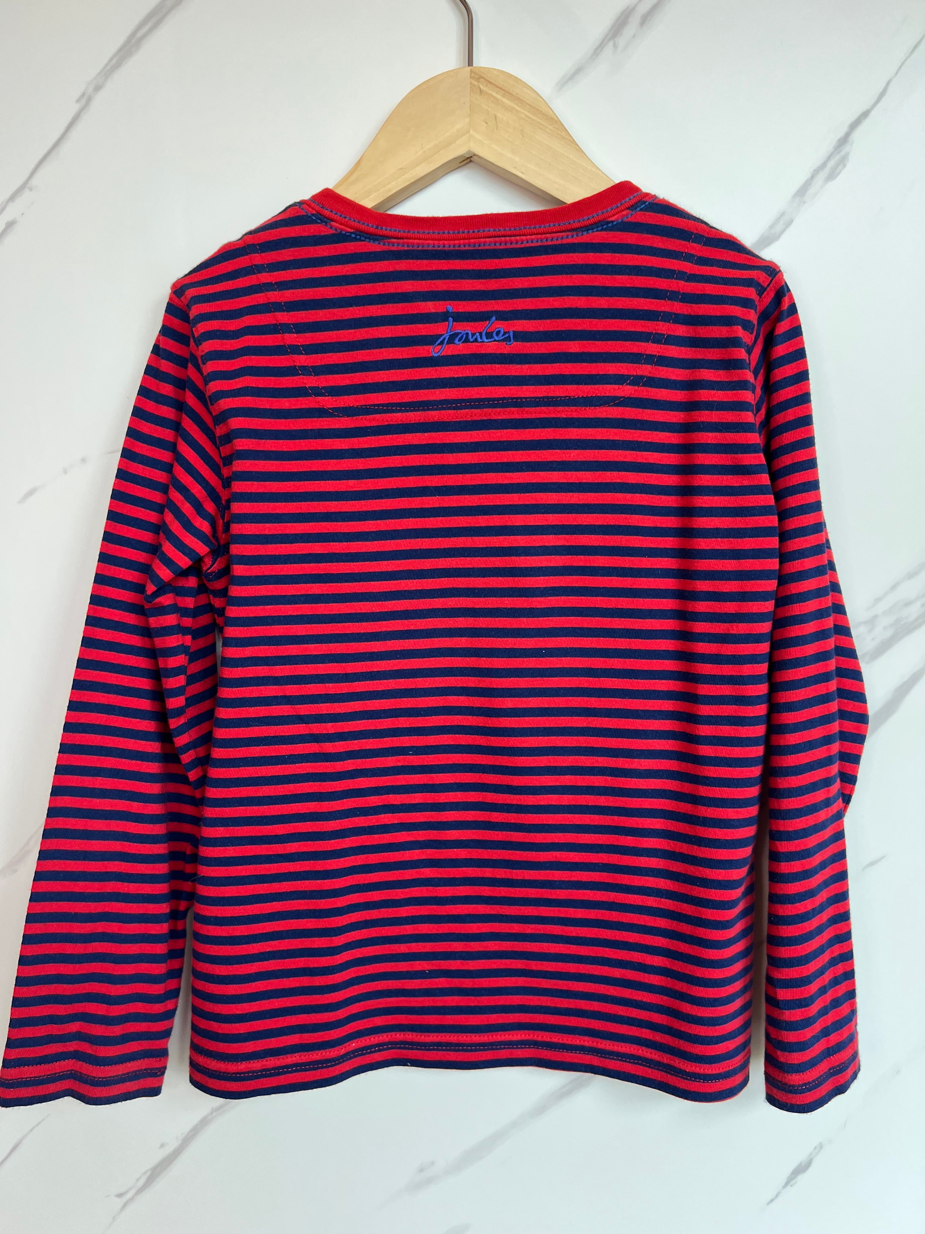 Joules Striped Lion Long-Sleeved Top Age 5-6 Years