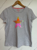 Boden Grey Star Sequin T-Shirt Age 13-14 Years