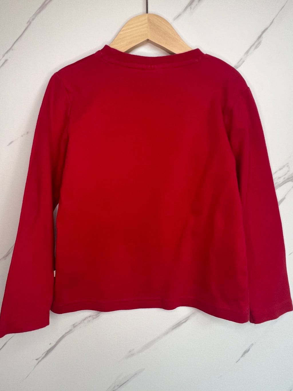 Frugi Red Landrover Long-Sleeved Top Age 6-7 Years