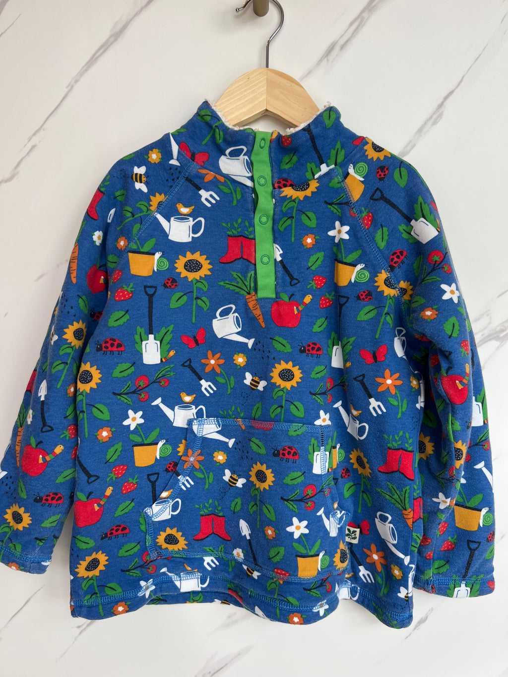 Frugi Blue National Trust Snuggle Fleece Age 6-7 Years