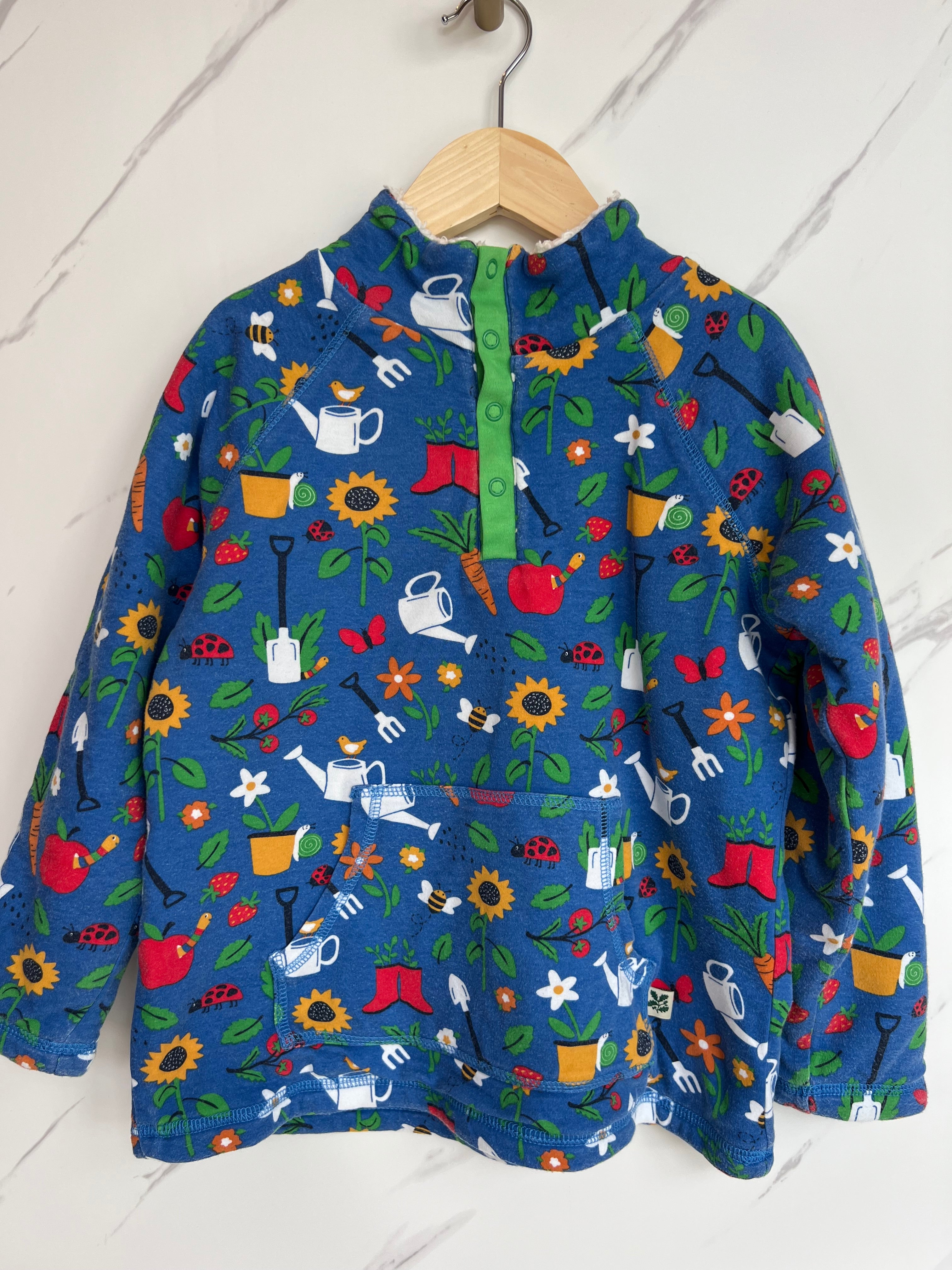 Frugi Blue National Trust Snuggle Fleece Age 6-7 Years