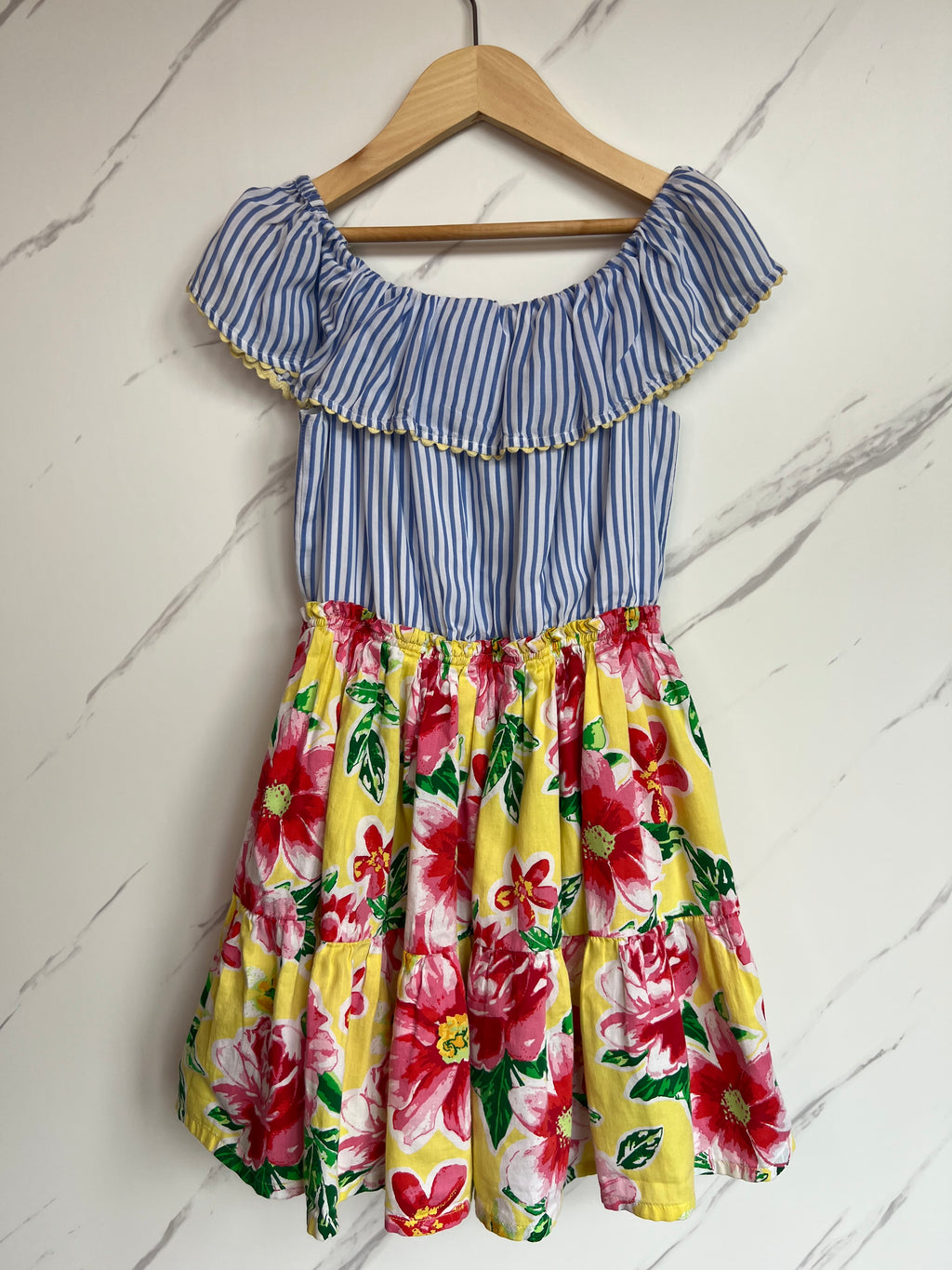 Monsoon Floral Ruffled Dress Age 9 Years